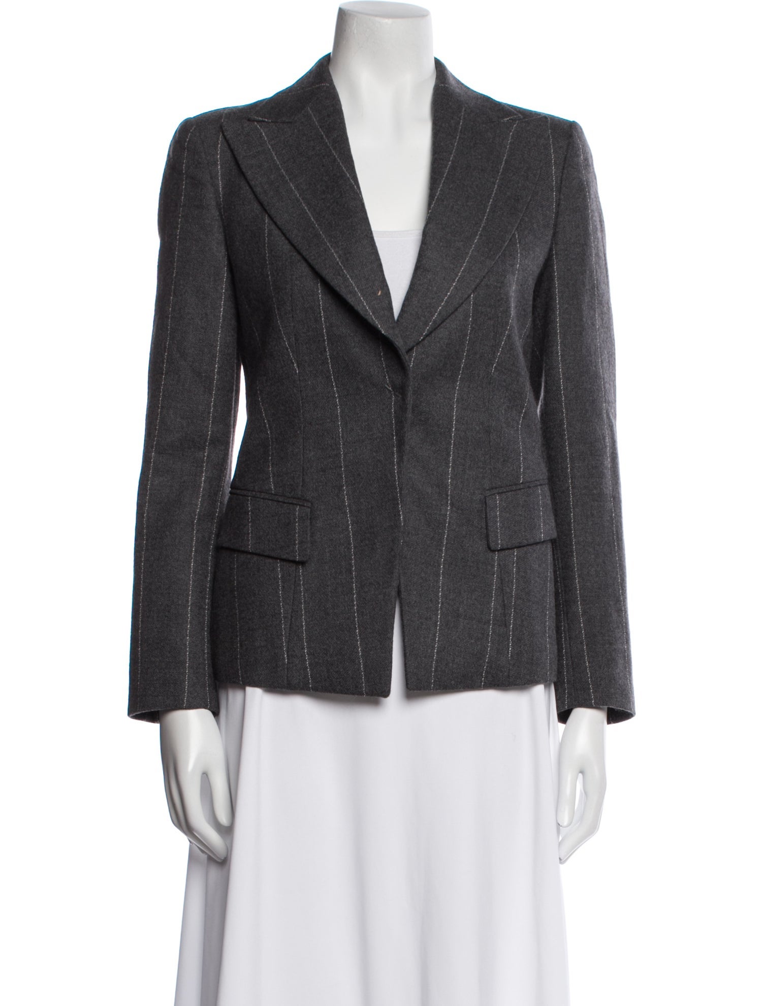 Emporio Armani Wool Striped Blazer