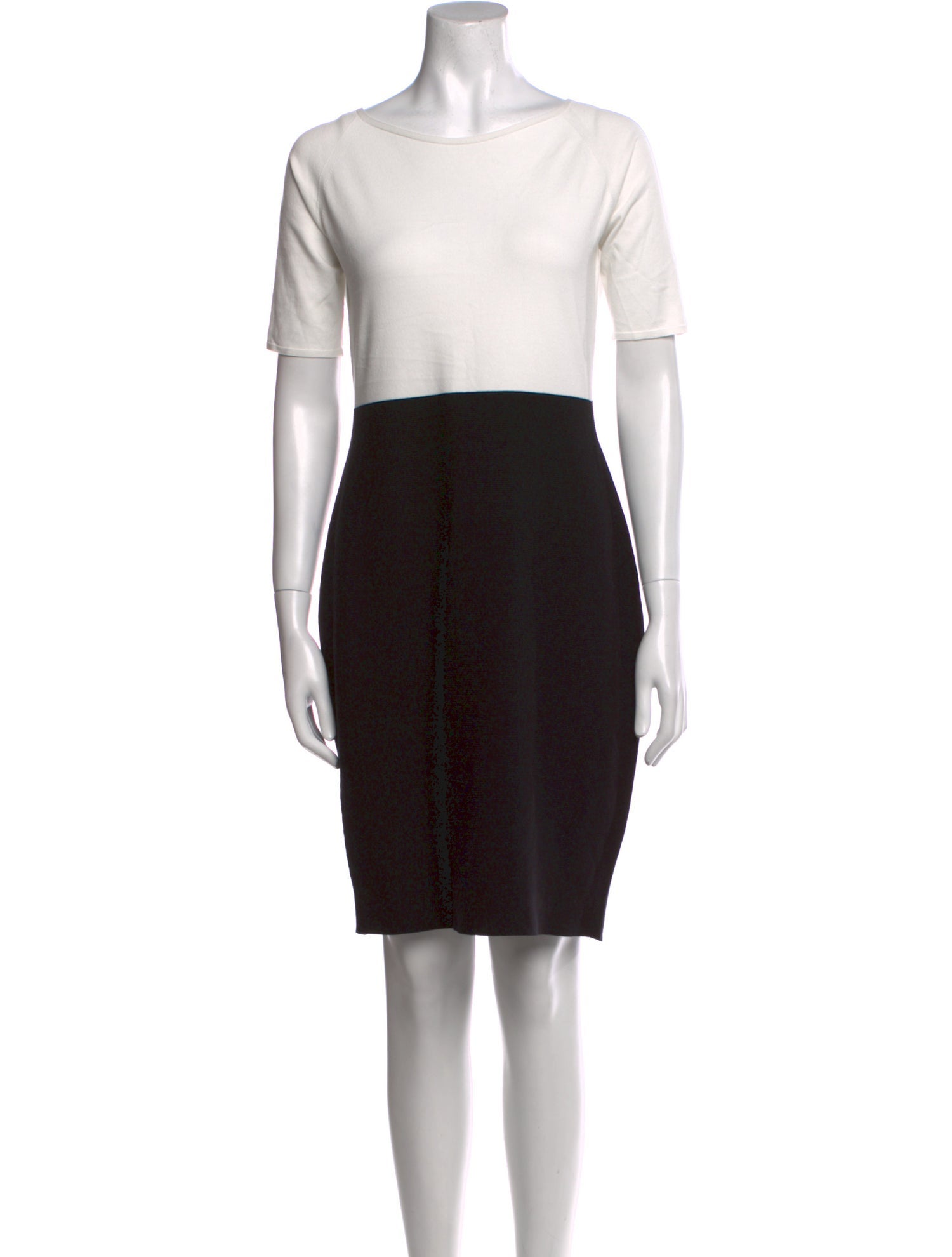 Emporio Armani Colorblock Pattern Mini Dress