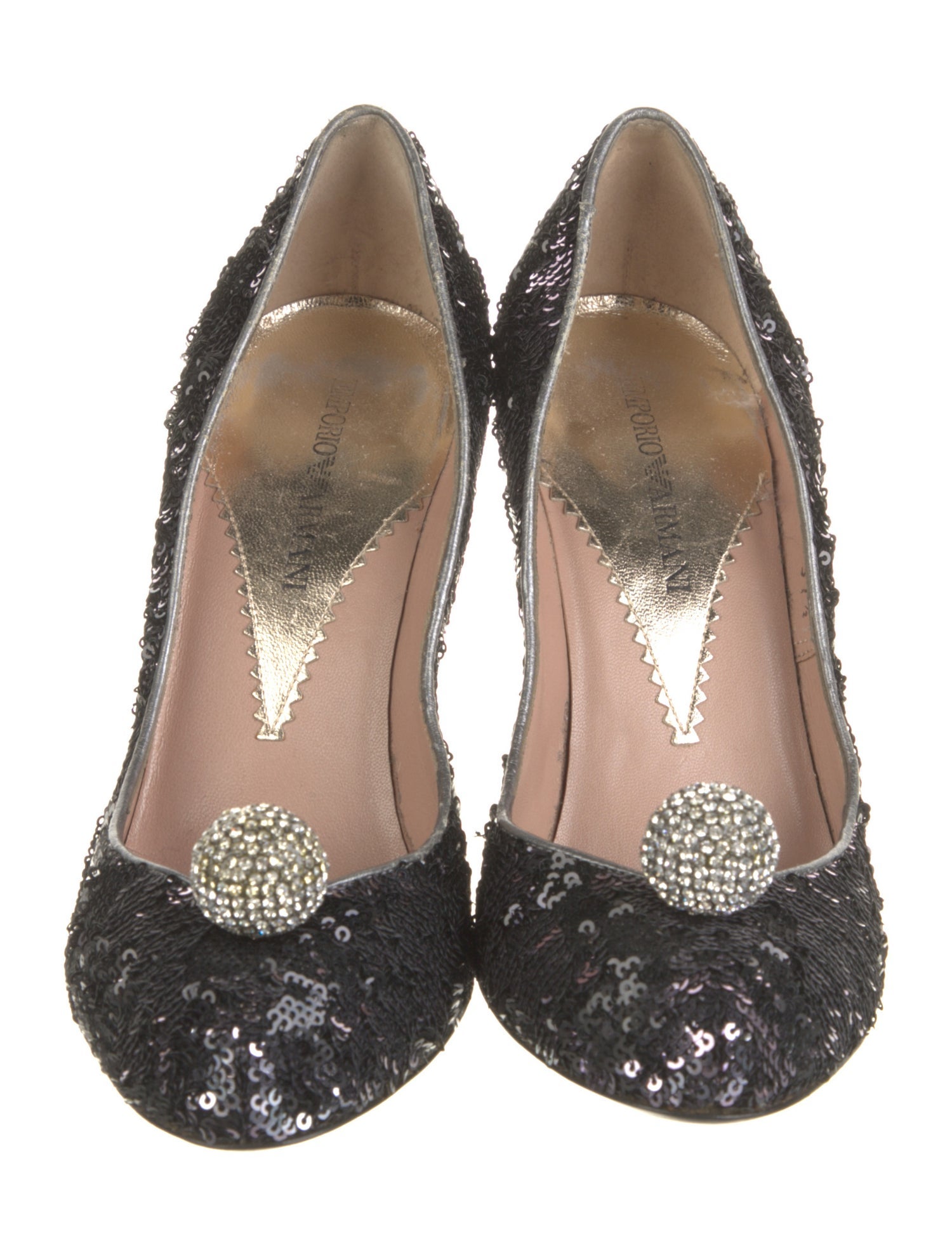 Emporio Armani Sequins Sequin Embellishments Pumps