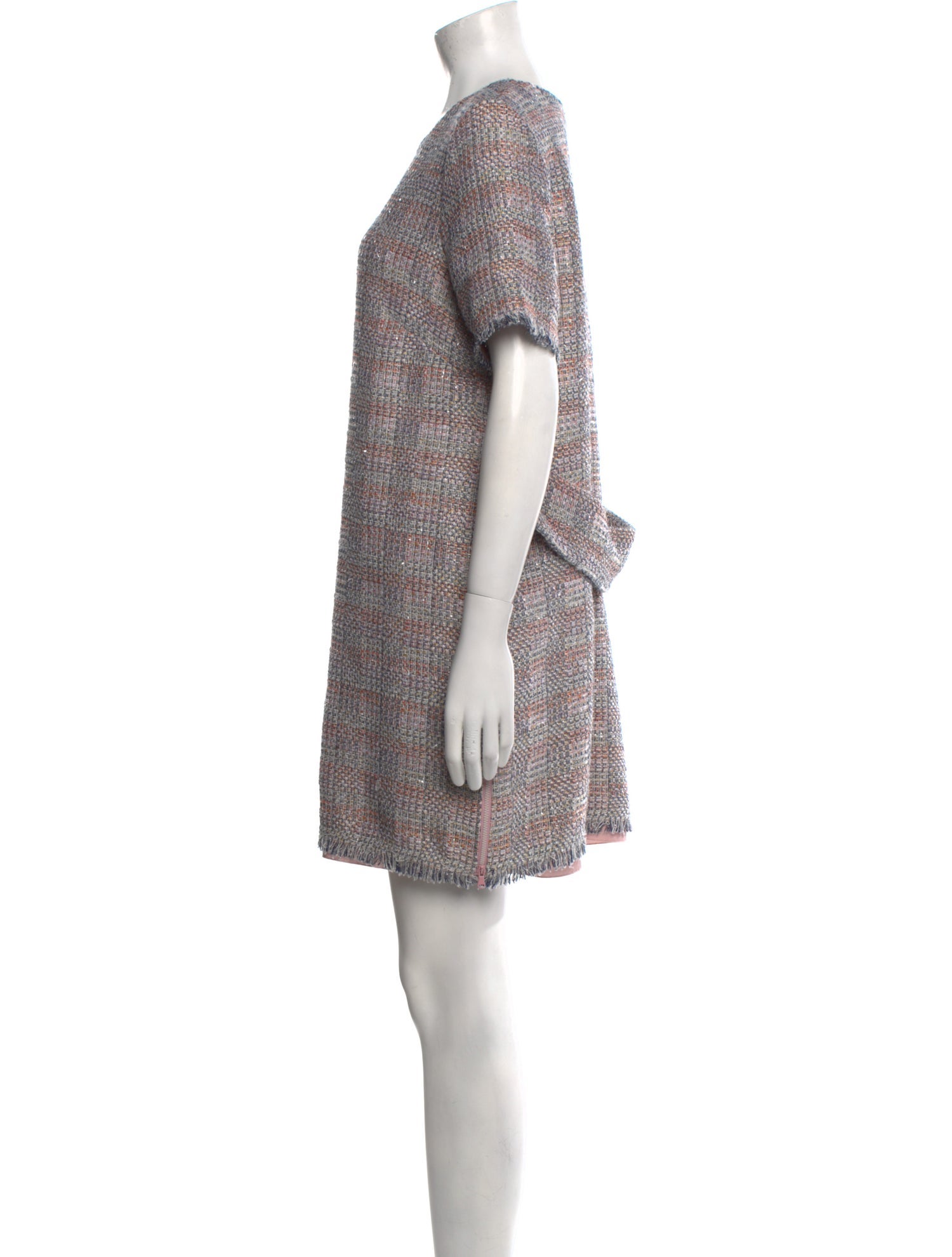 Emporio Armani Scoop Neck Mini Dress