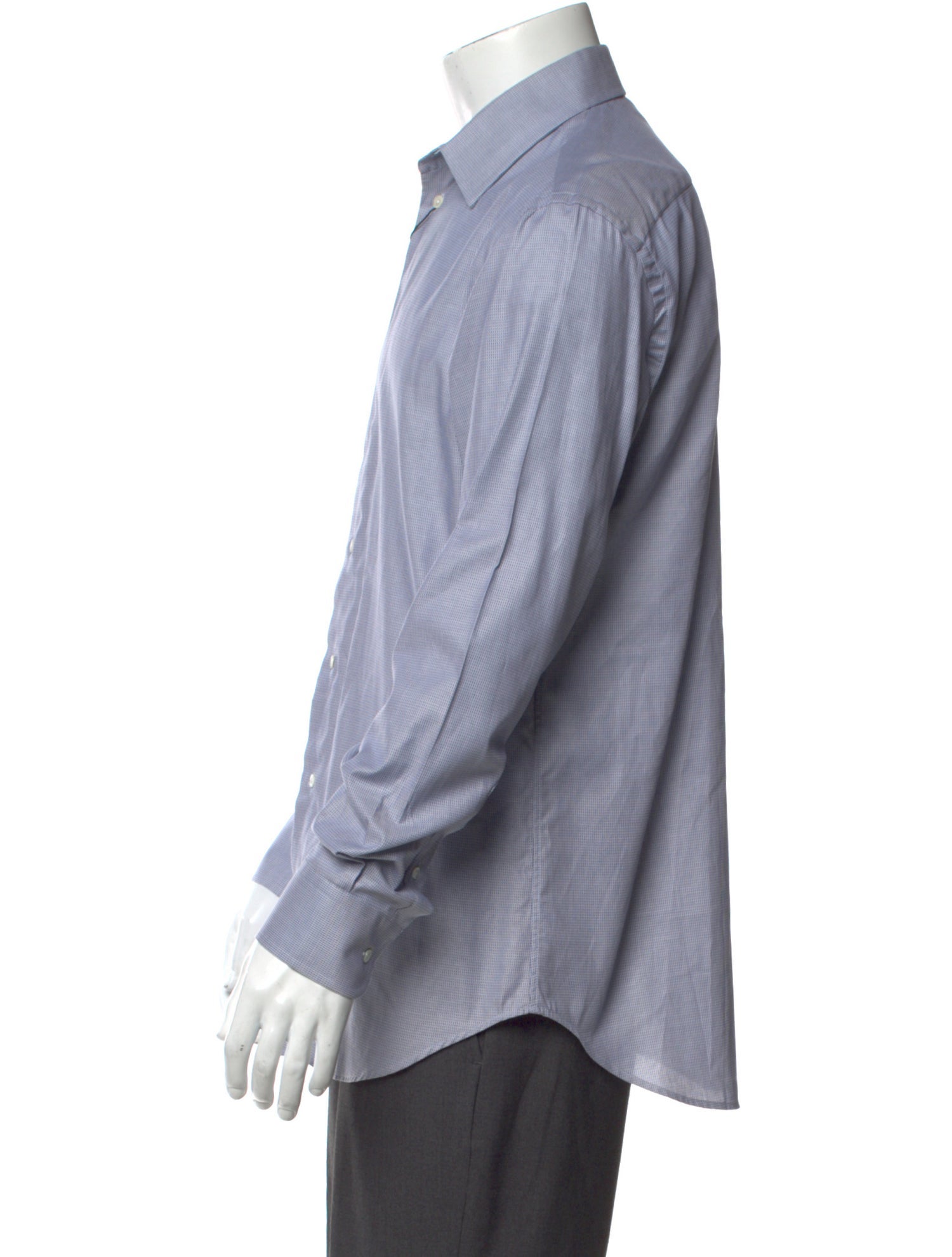 Emporio Armani Striped Long Sleeve Dress Shirt