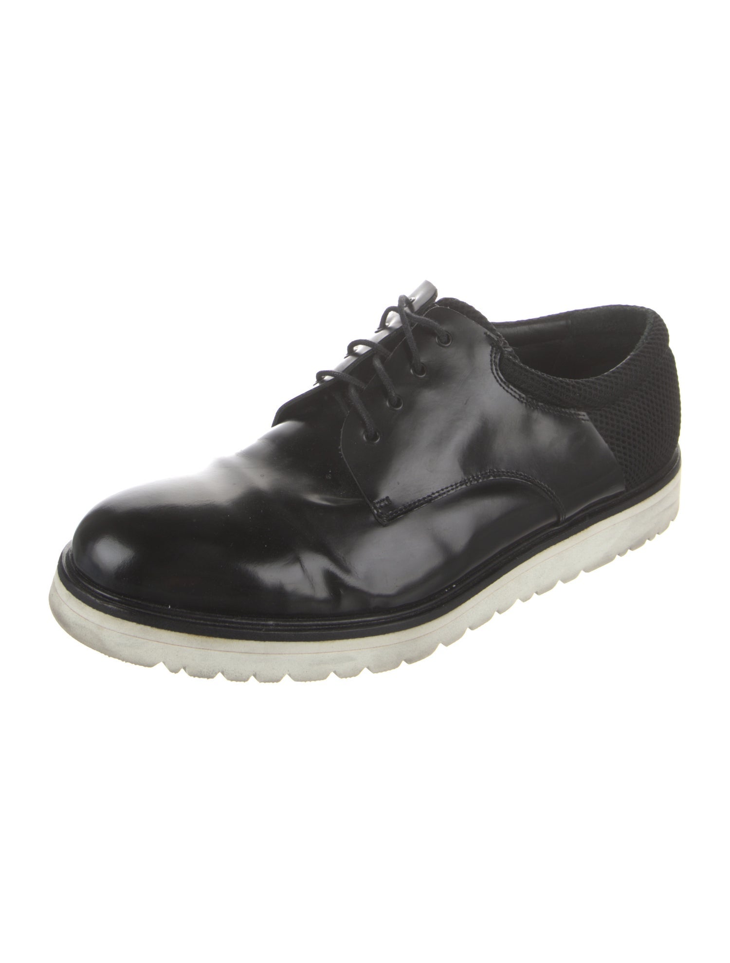 Emporio Armani Patent Leather Boat Shoes