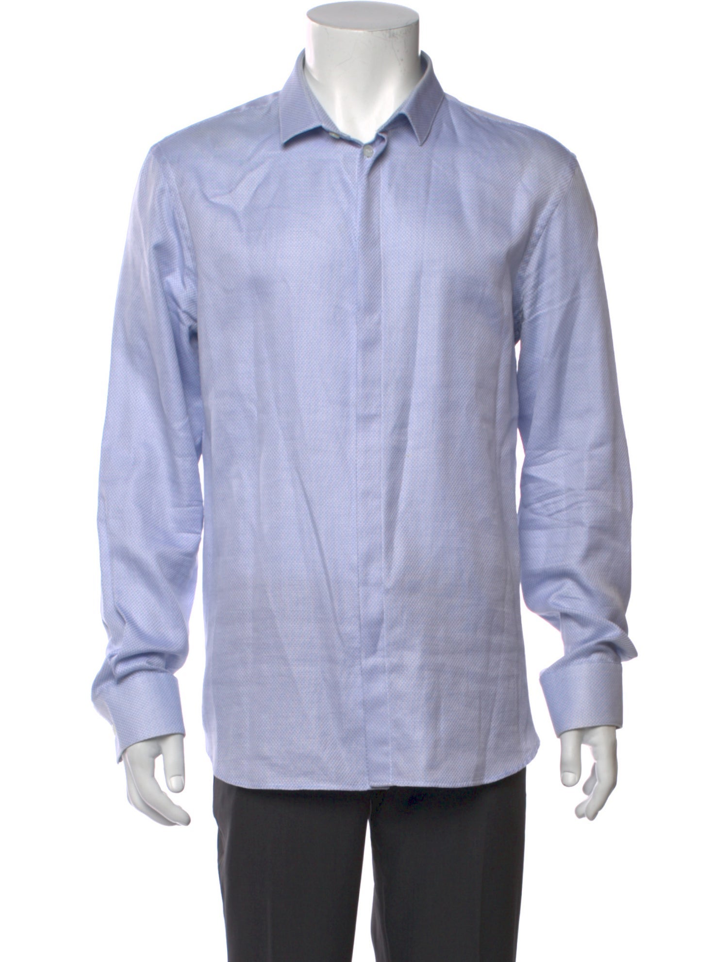 Emporio Armani Printed Long Sleeve Dress Shirt