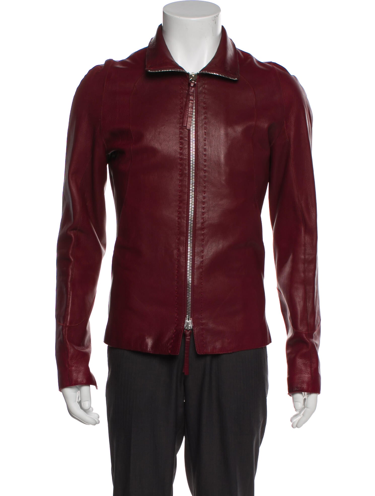 Emporio Armani Goat Leather Moto Jacket