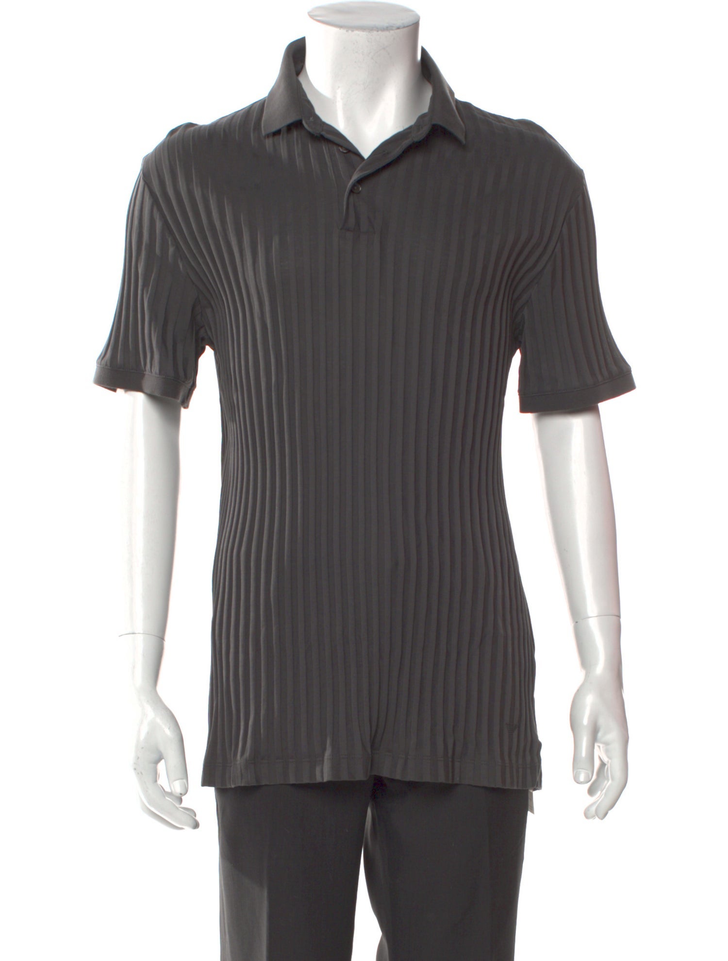 Emporio Armani V-Neck Short Sleeve Polo Shirt