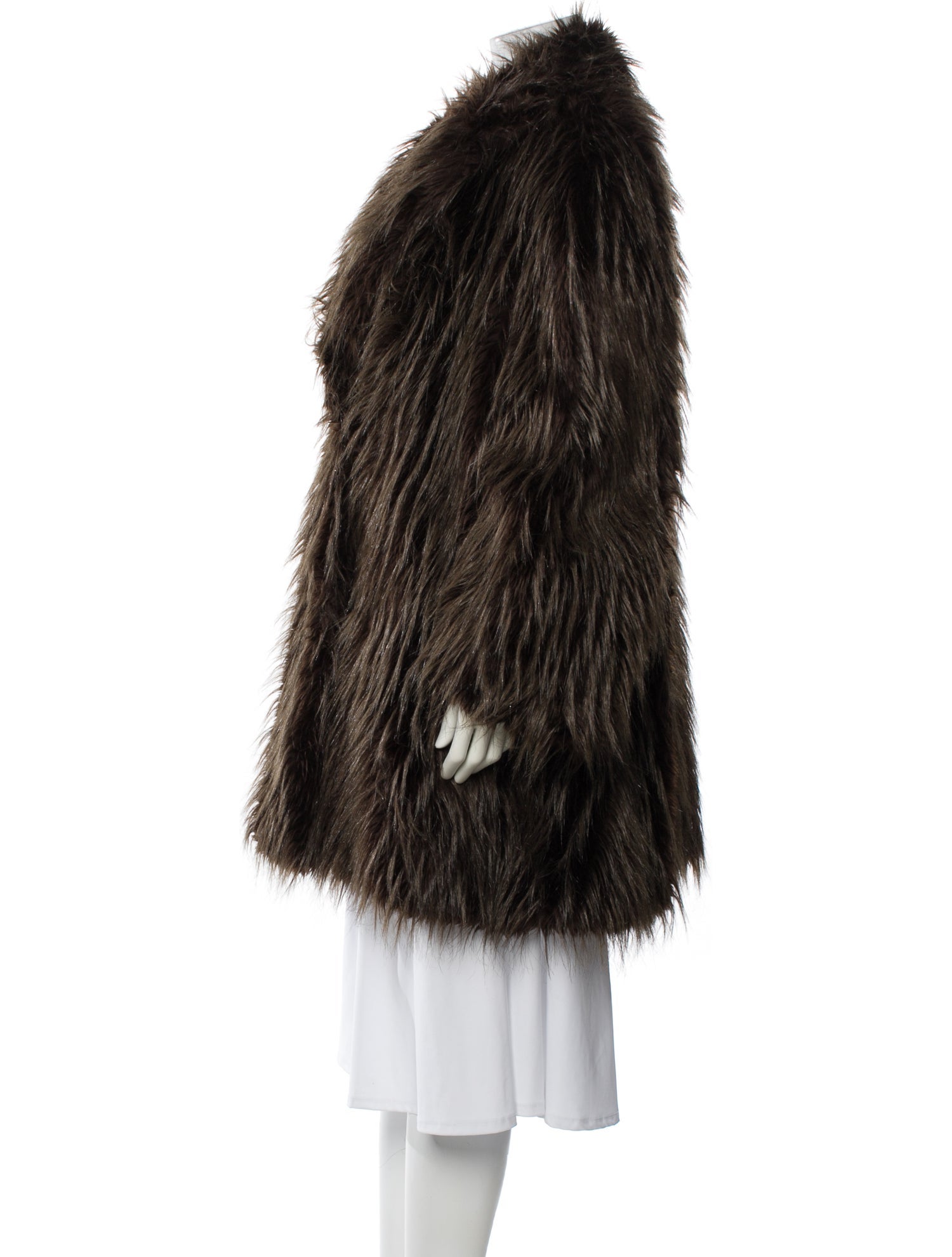 Emporio Armani Vintage 1990's Faux Fur Coat