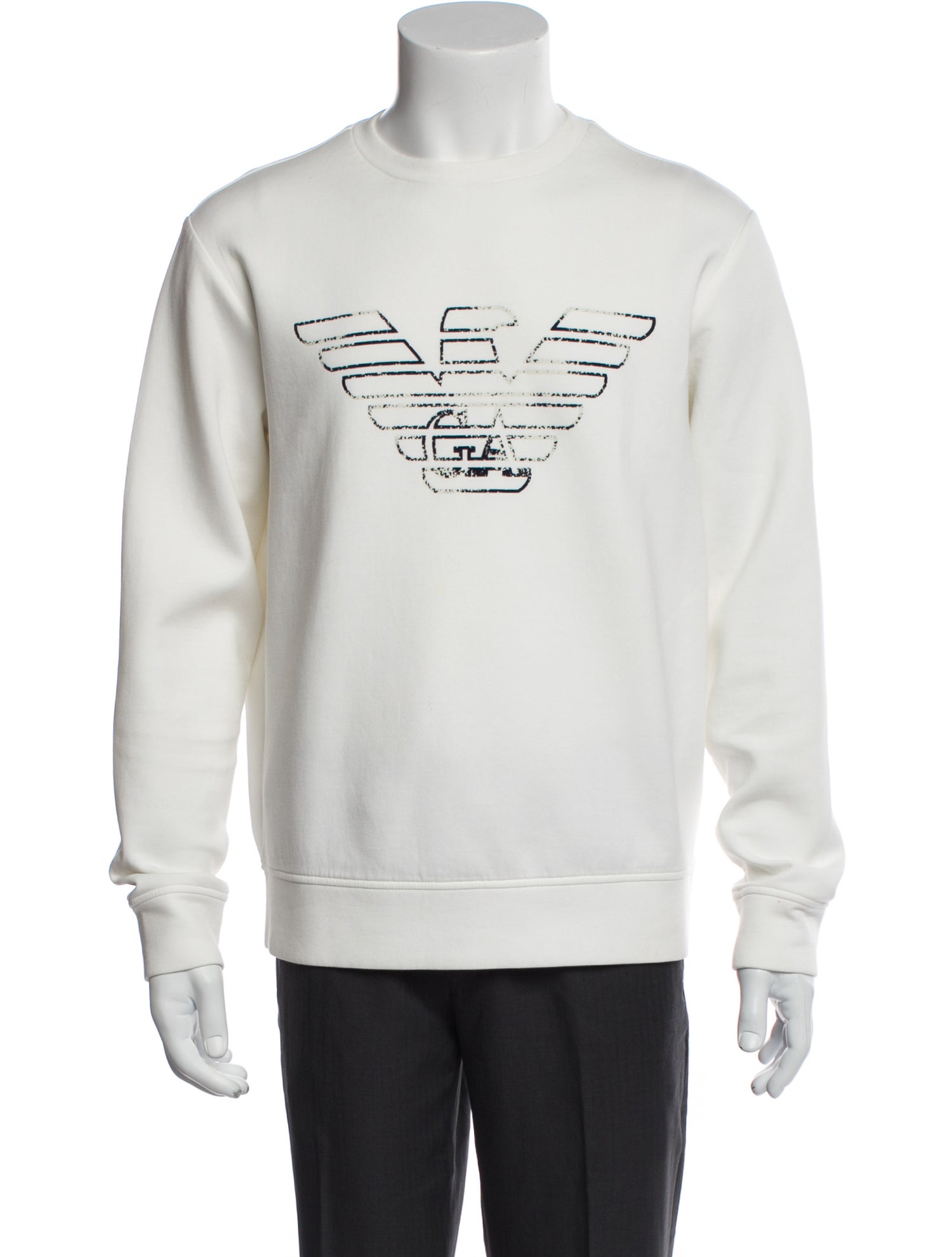 Emporio Armani Graphic Print Crew Neck Pullover