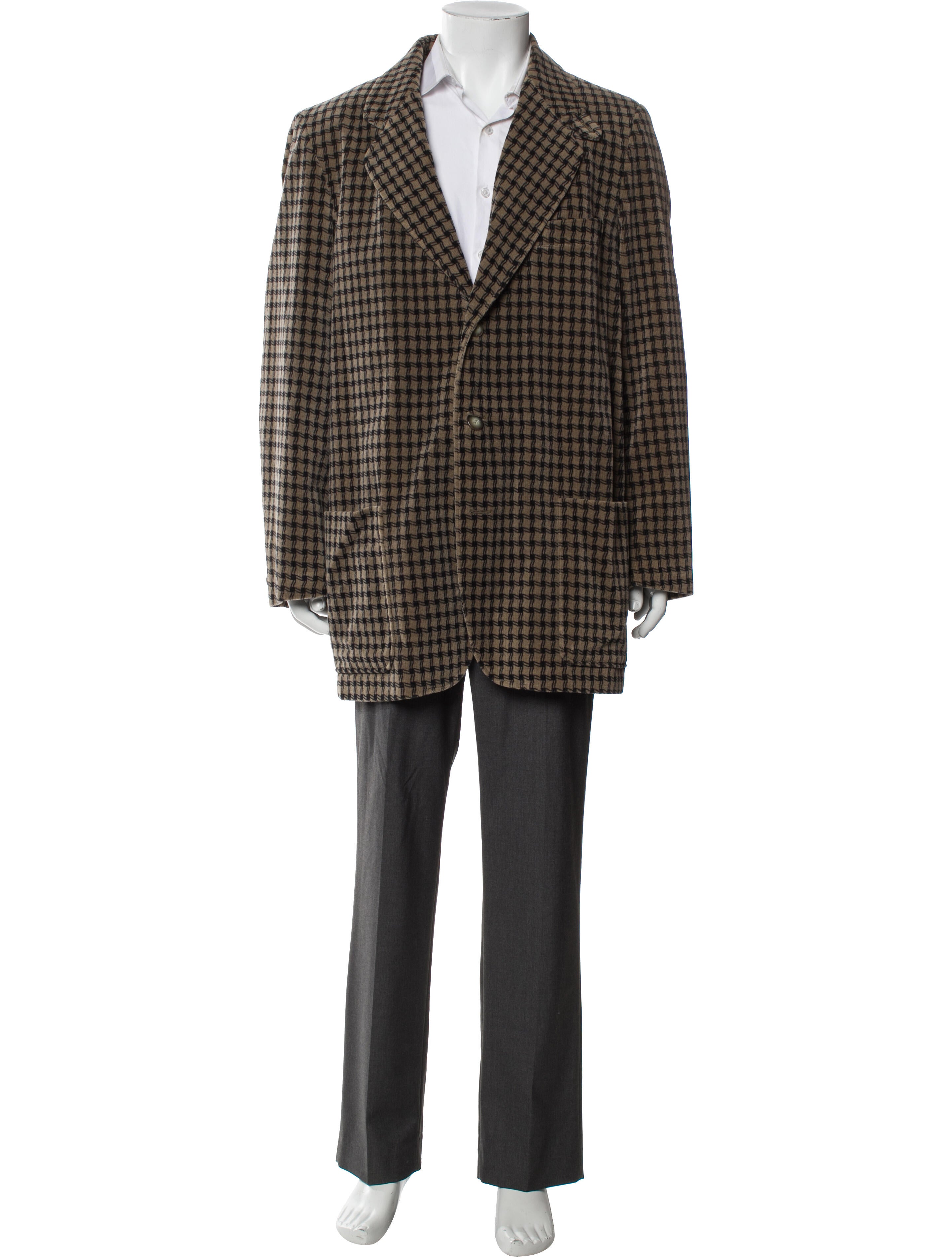 Emporio Armani Plaid Print Blazer