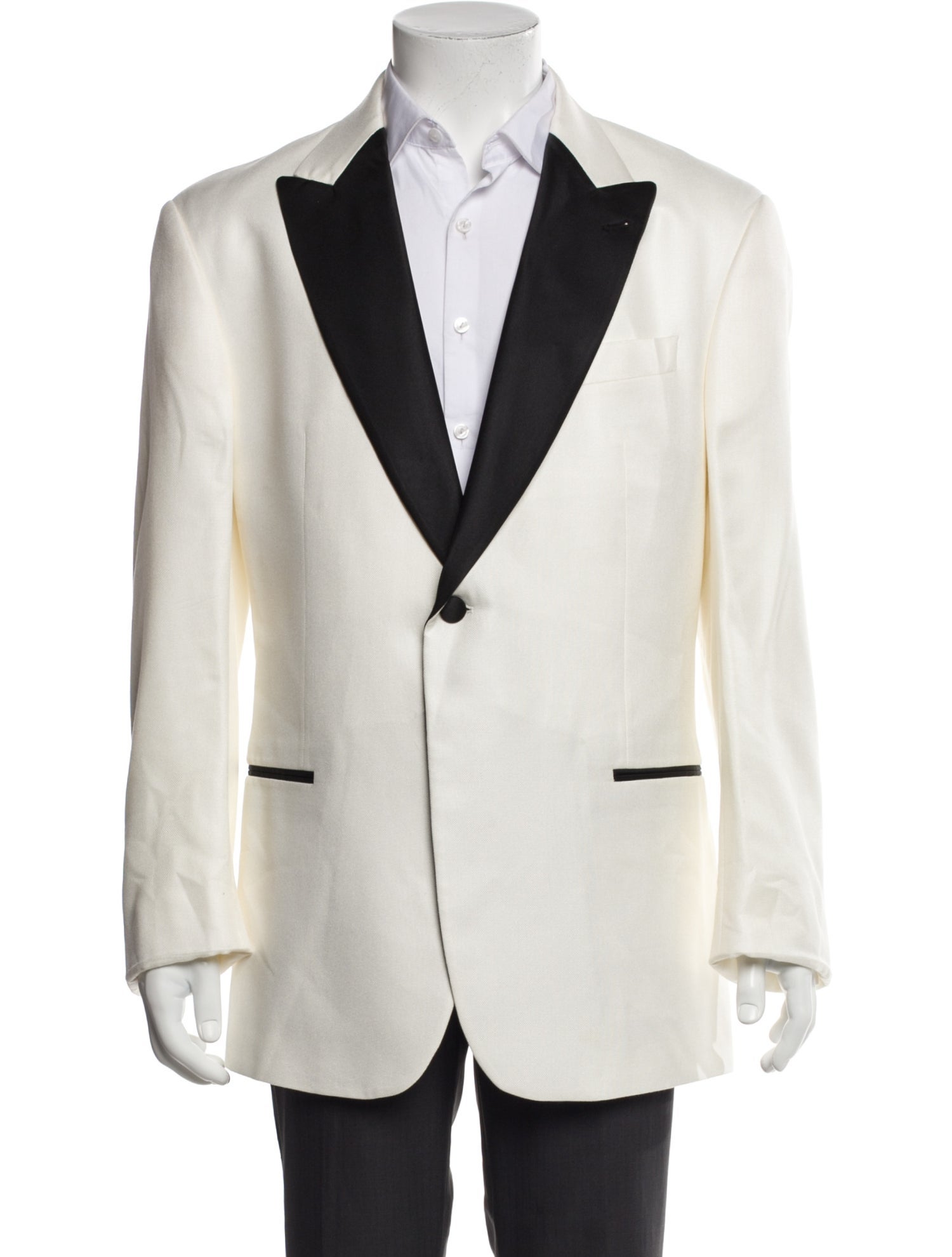 Emporio Armani Mens' White Tuxedo