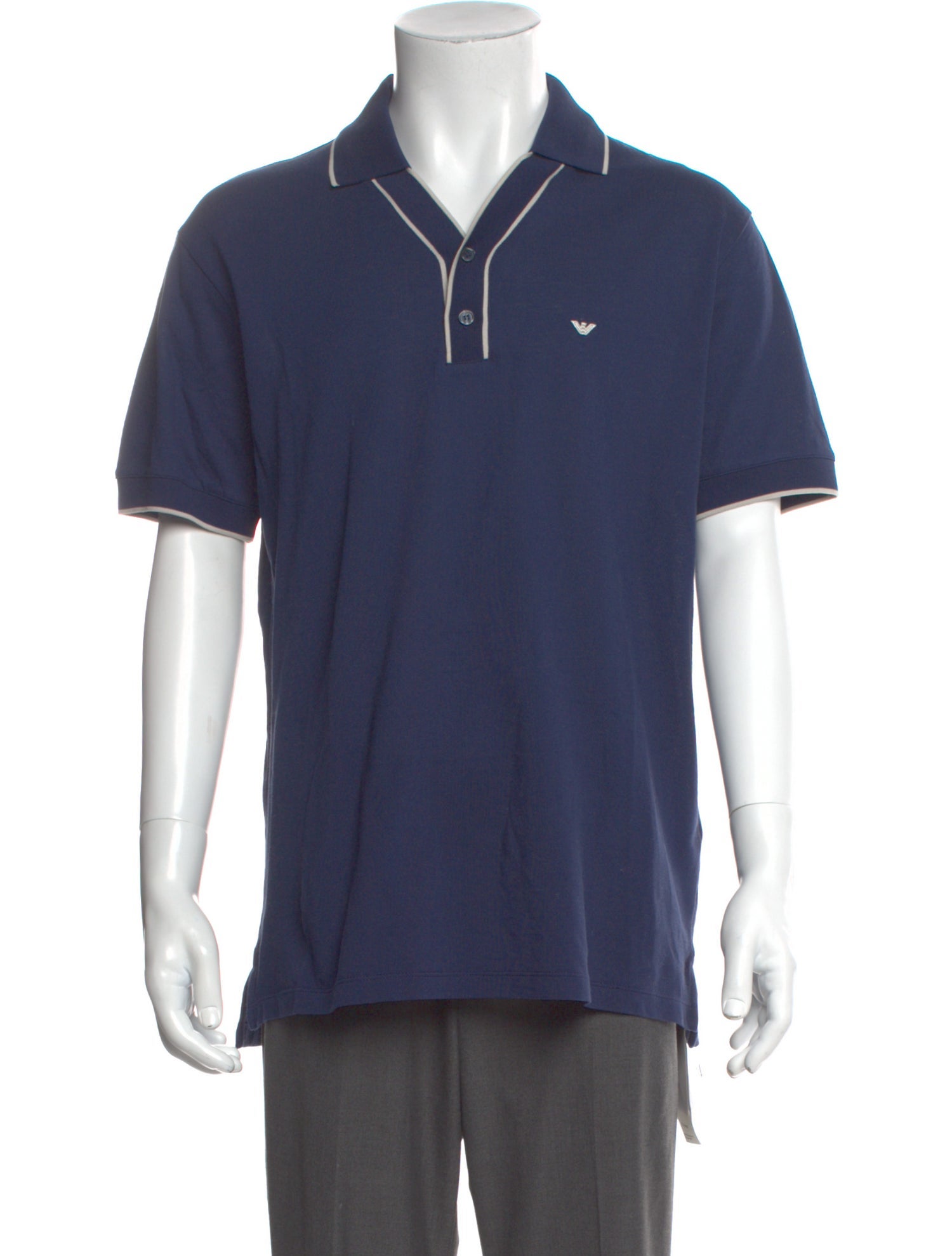 Emporio Armani Crew Neck Short Sleeve Polo Shirt