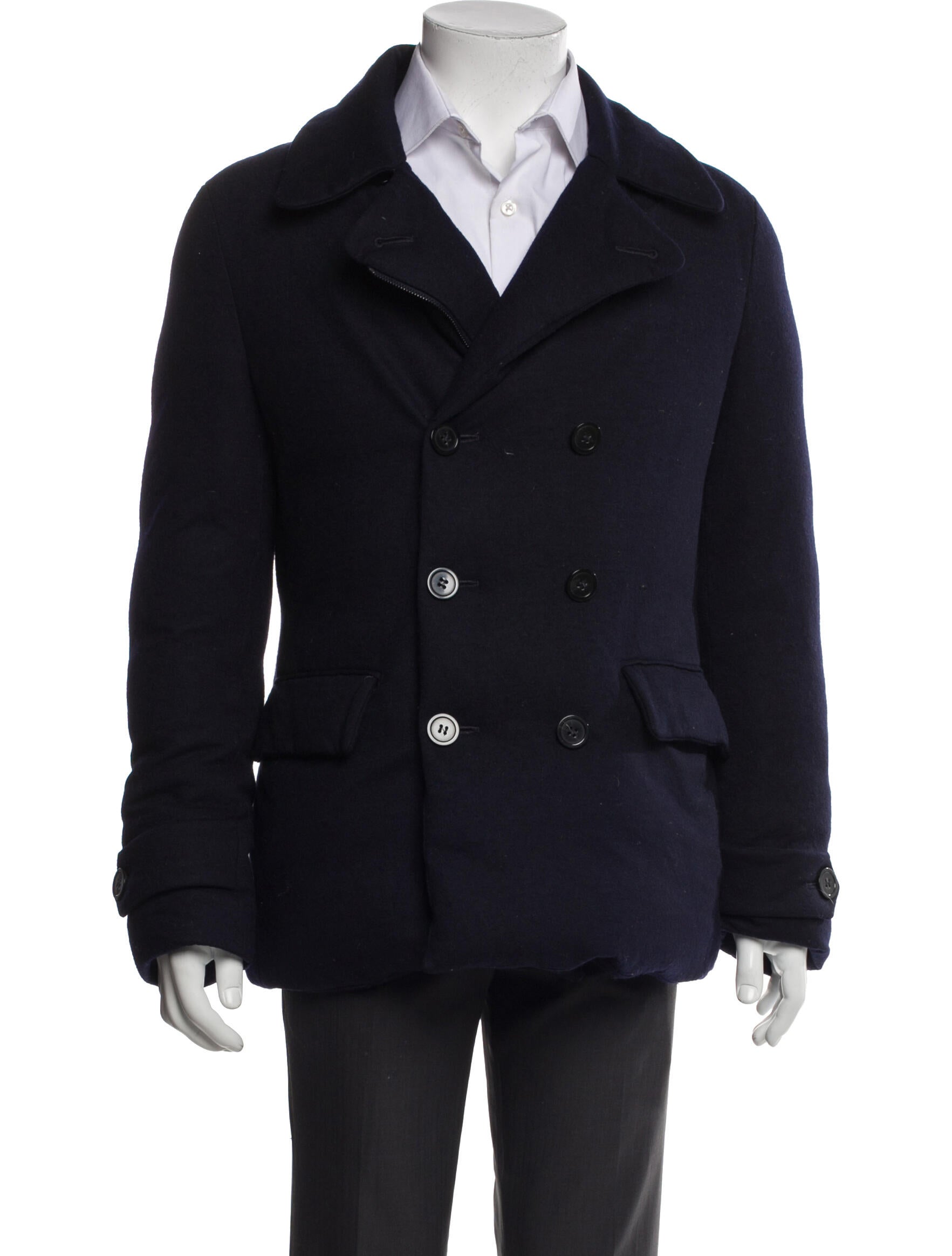 Emporio Armani Virgin Wool Peacoat
