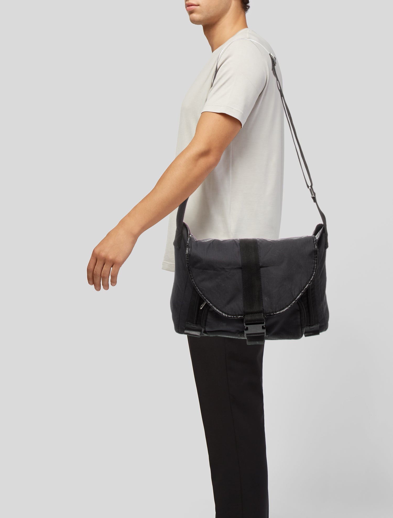 Emporio Armani Canvas Messenger Bag