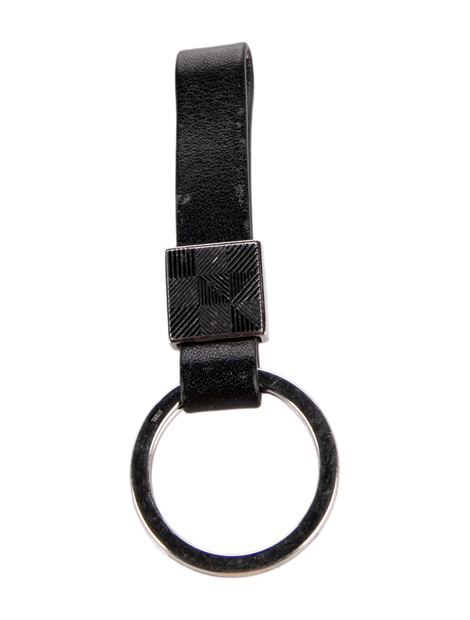 Emporio Armani Leather Keychain