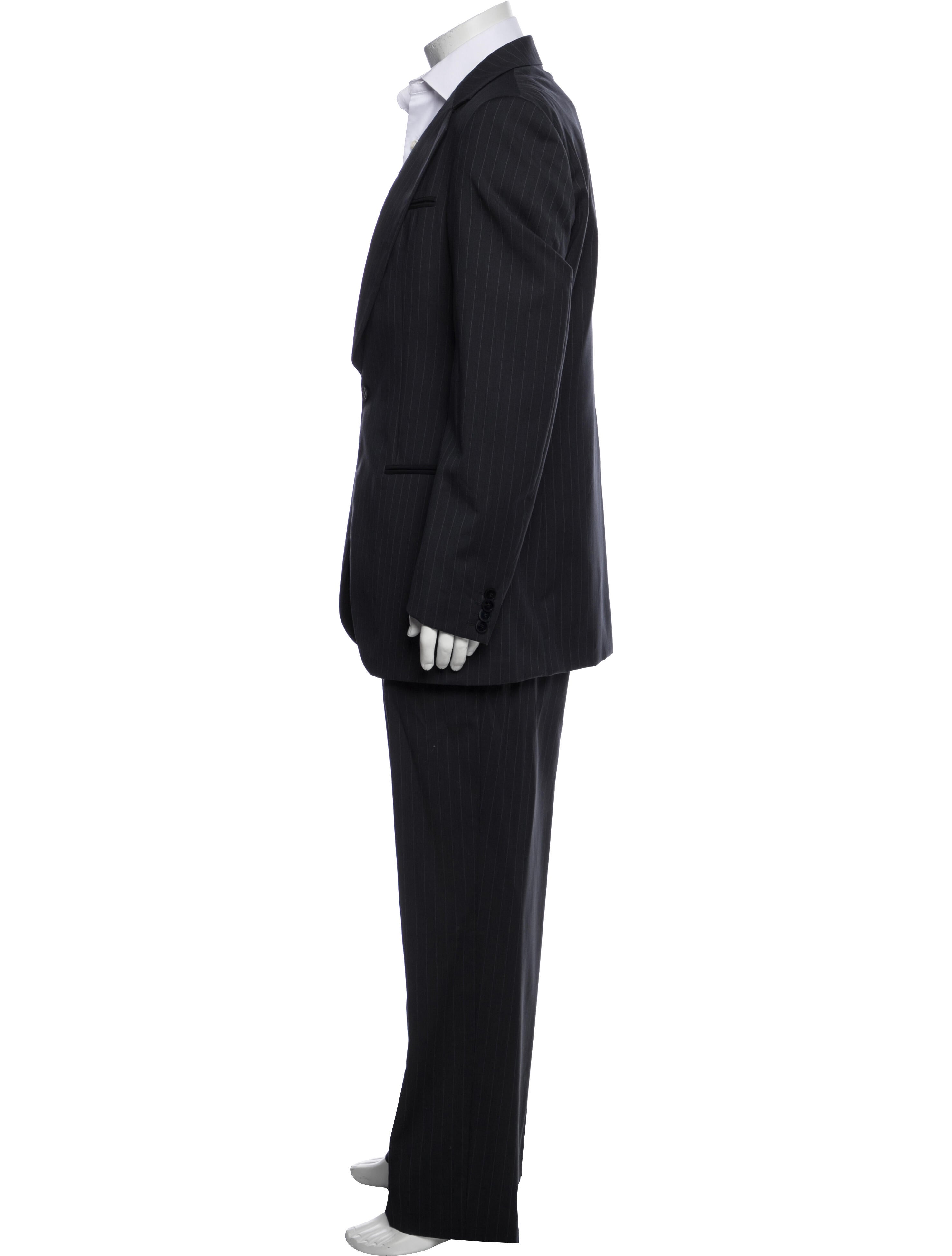 Emporio Armani Virgin Wool Striped Two-Piece Suit