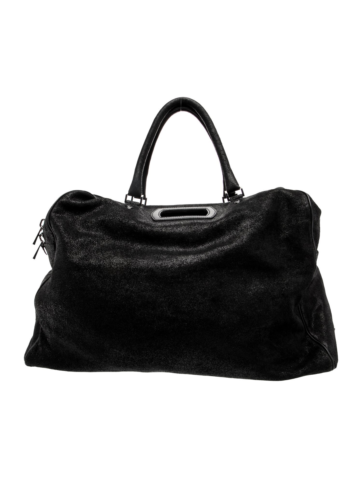 Emporio Armani Leather Weekender Bag