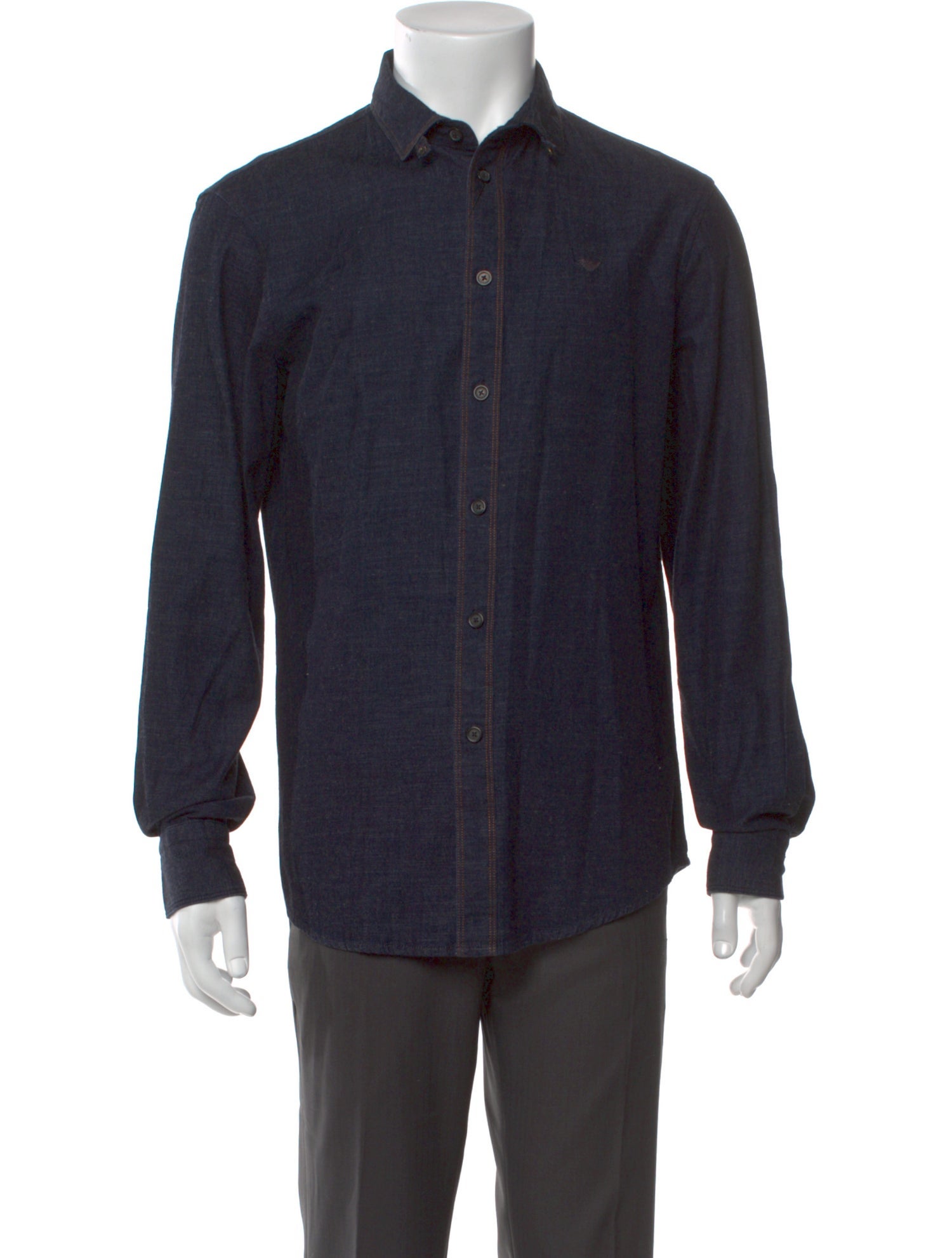 Emporio Armani Long Sleeve Denim Shirt w/ Tags