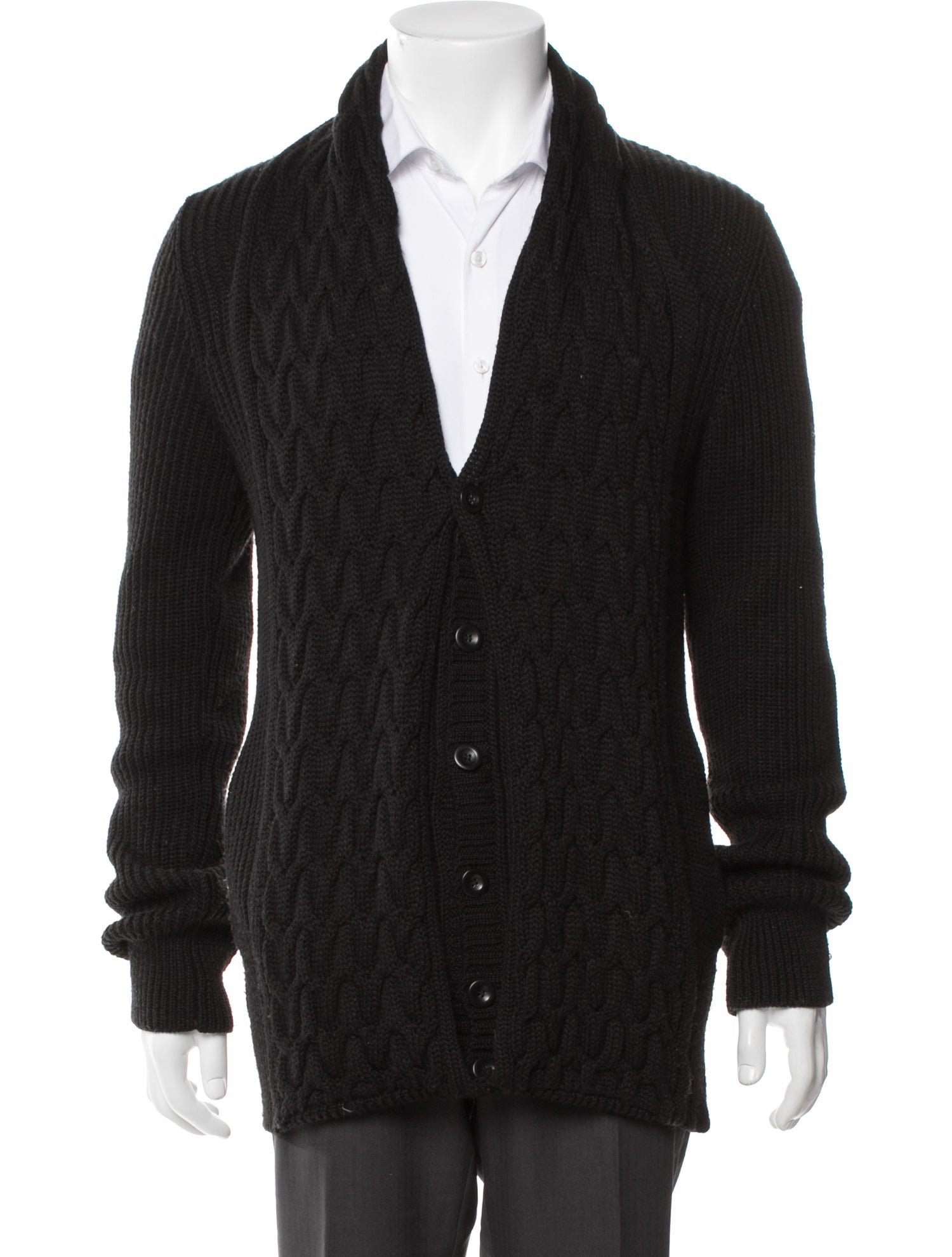 Emporio Armani V-Neck Long Sleeve Cardigan