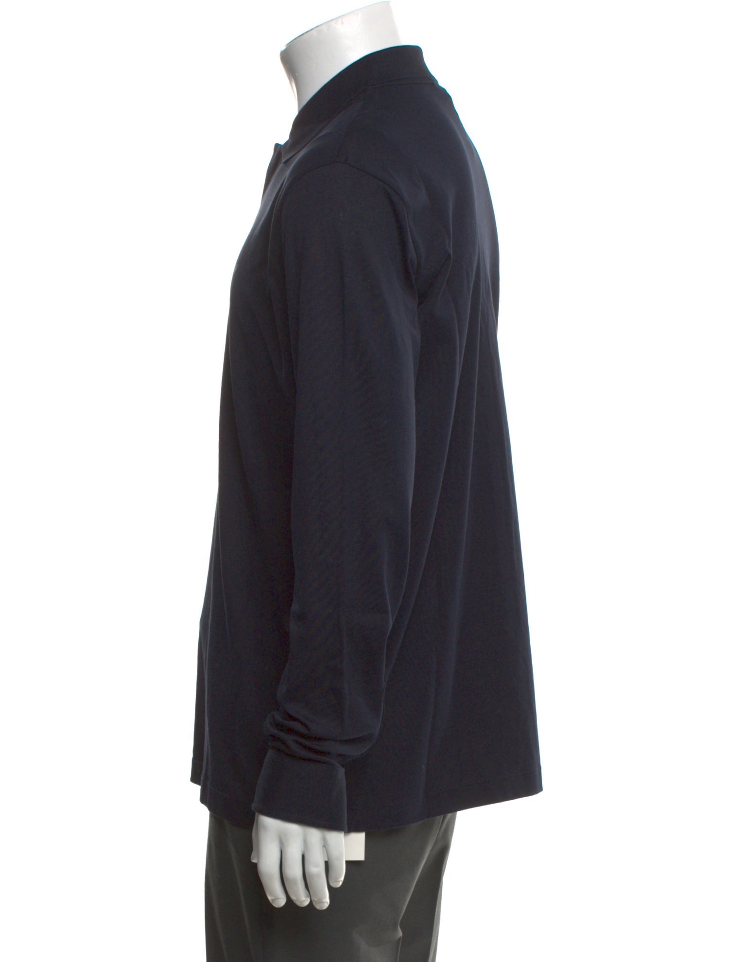 Emporio Armani Collar Long Sleeve Polo Shirt w/ Tags
