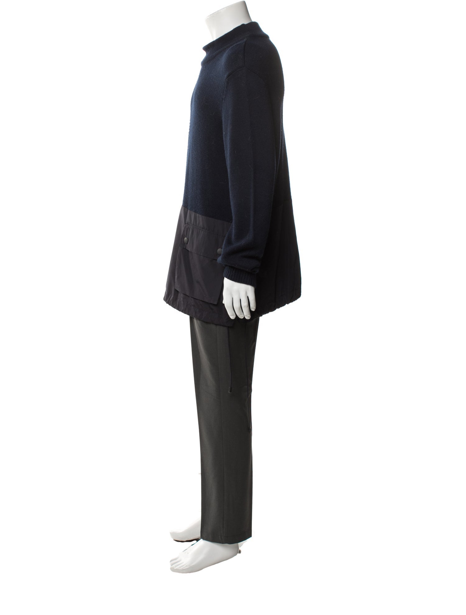 Emporio Armani Mock Neck Long Sleeve Pullover
