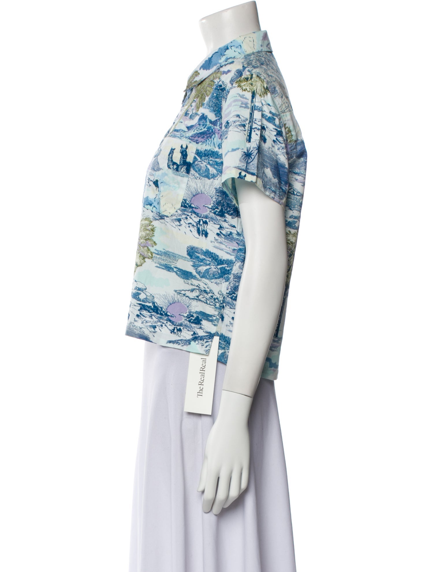 Emporio Sireneuse Printed Short Sleeve Polo