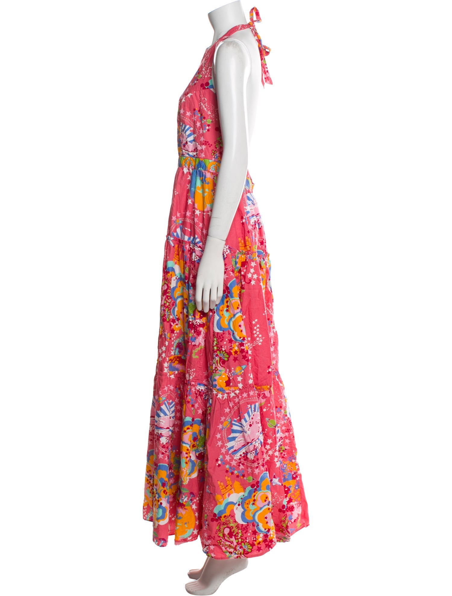 Emporio Sireneuse Printed Long Dress
