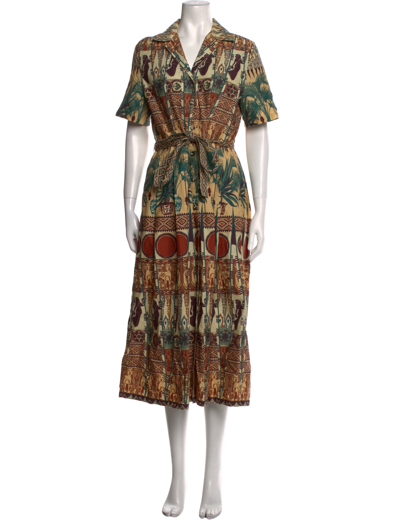 Emporio Sireneuse Printed Long Dress