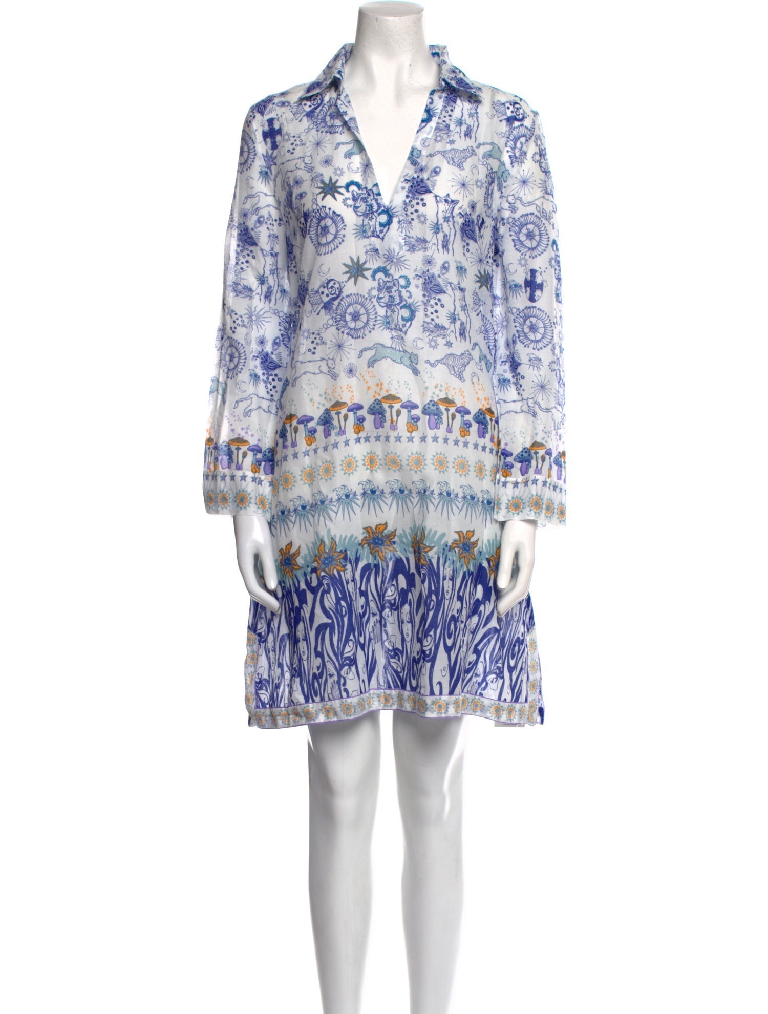 Emporio Sireneuse Printed Midi Length Dress