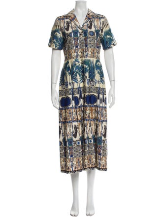 Emporio Sireneuse Printed Long Dress