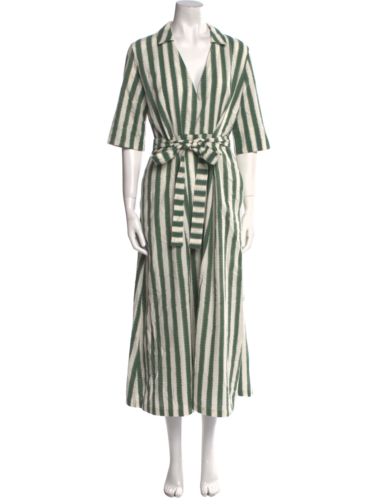 Emporio Sireneuse Striped Midi Length Dress