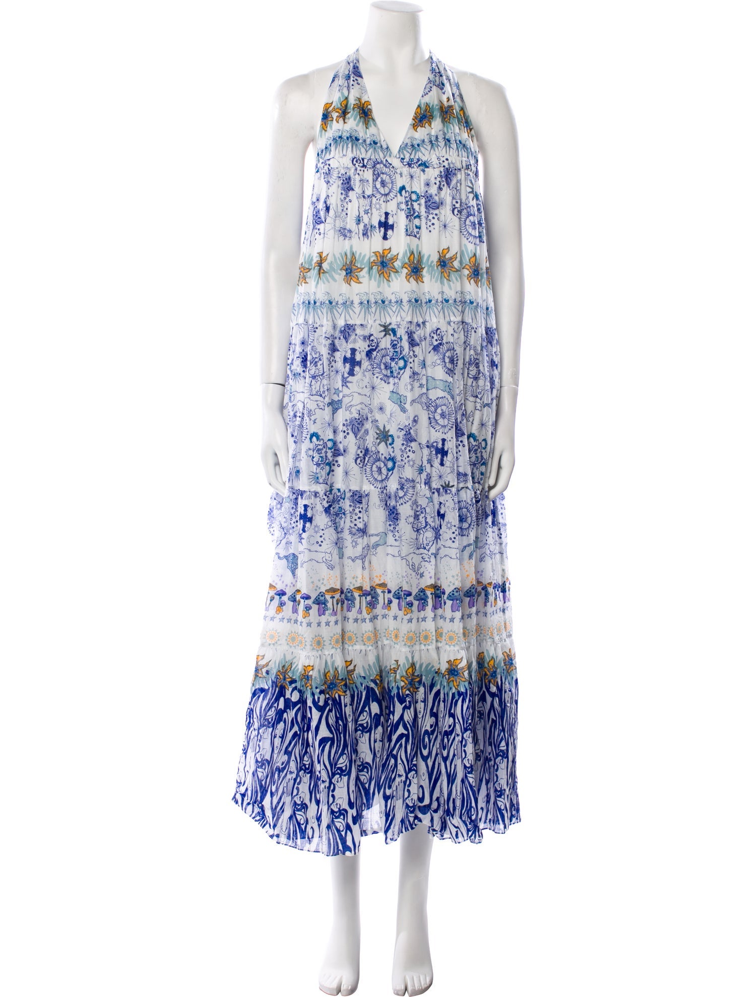 Emporio Sireneuse Printed Long Dress