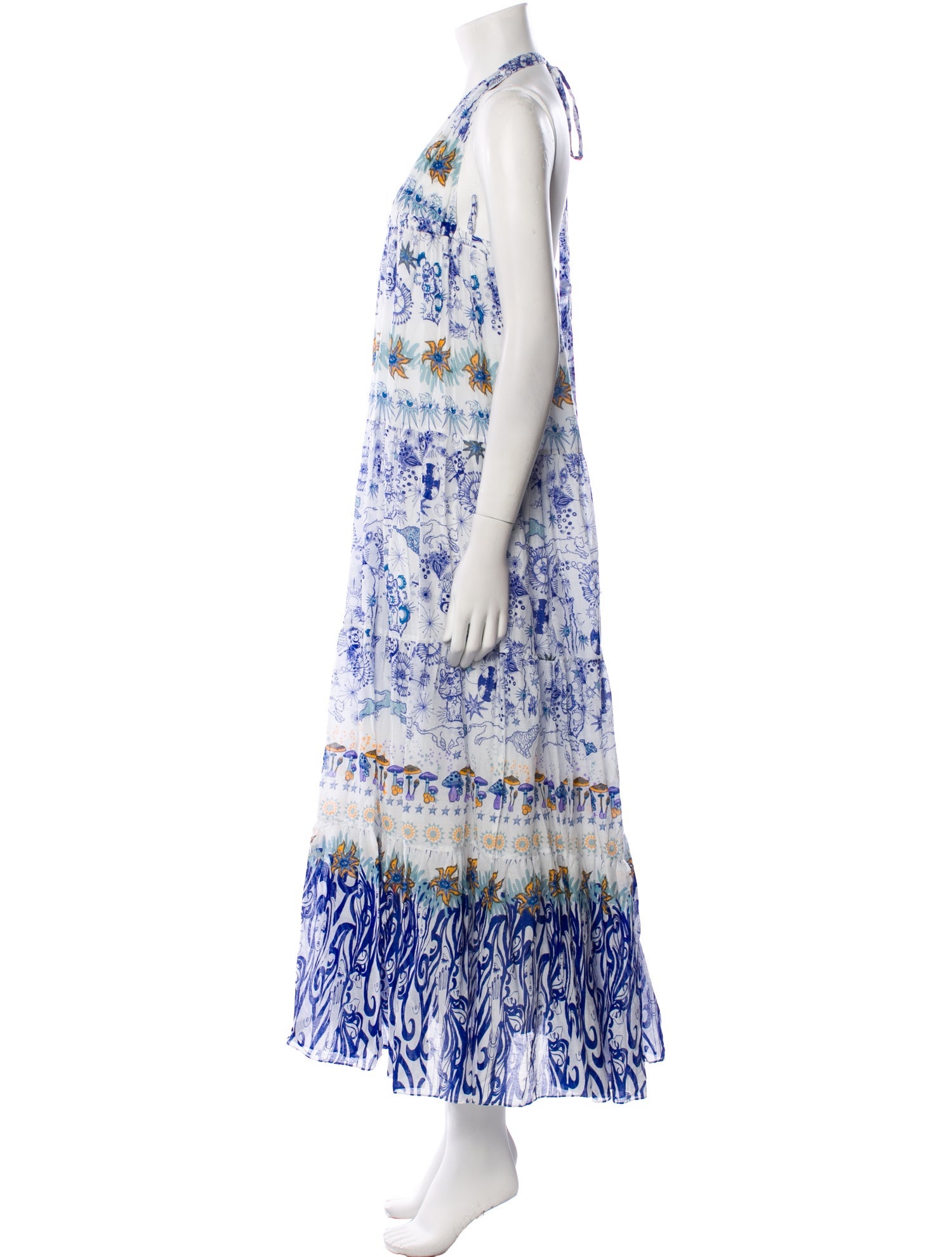 Emporio Sireneuse Printed Long Dress