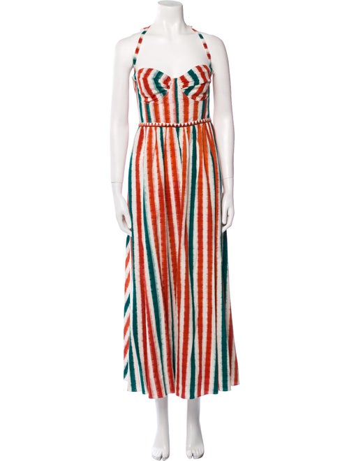 Emporio Sireneuse Striped Midi Length Dress