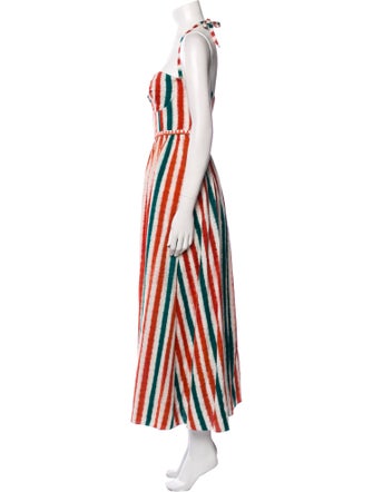 Emporio Sireneuse Striped Midi Length Dress