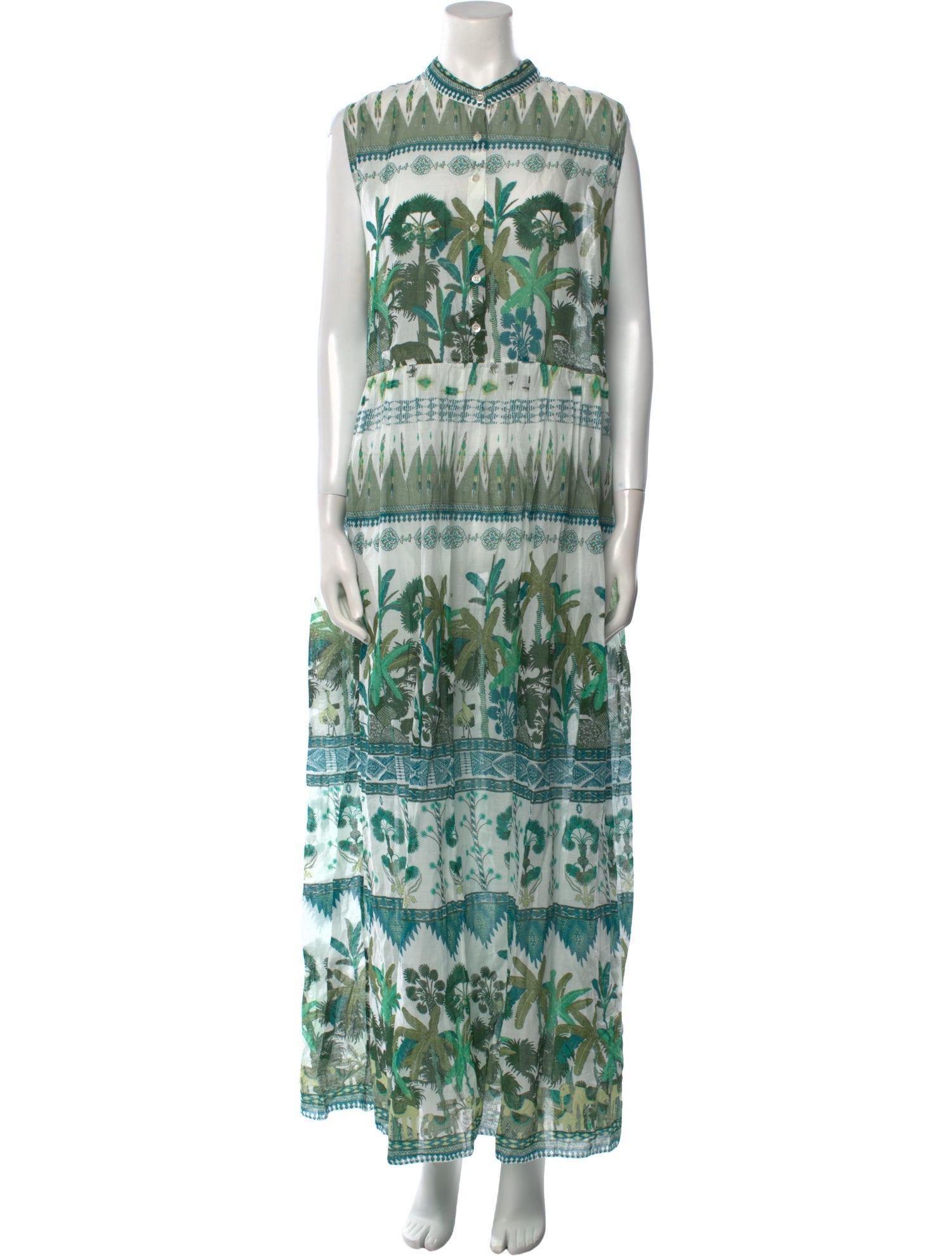 Emporio Sireneuse Printed Long Dress