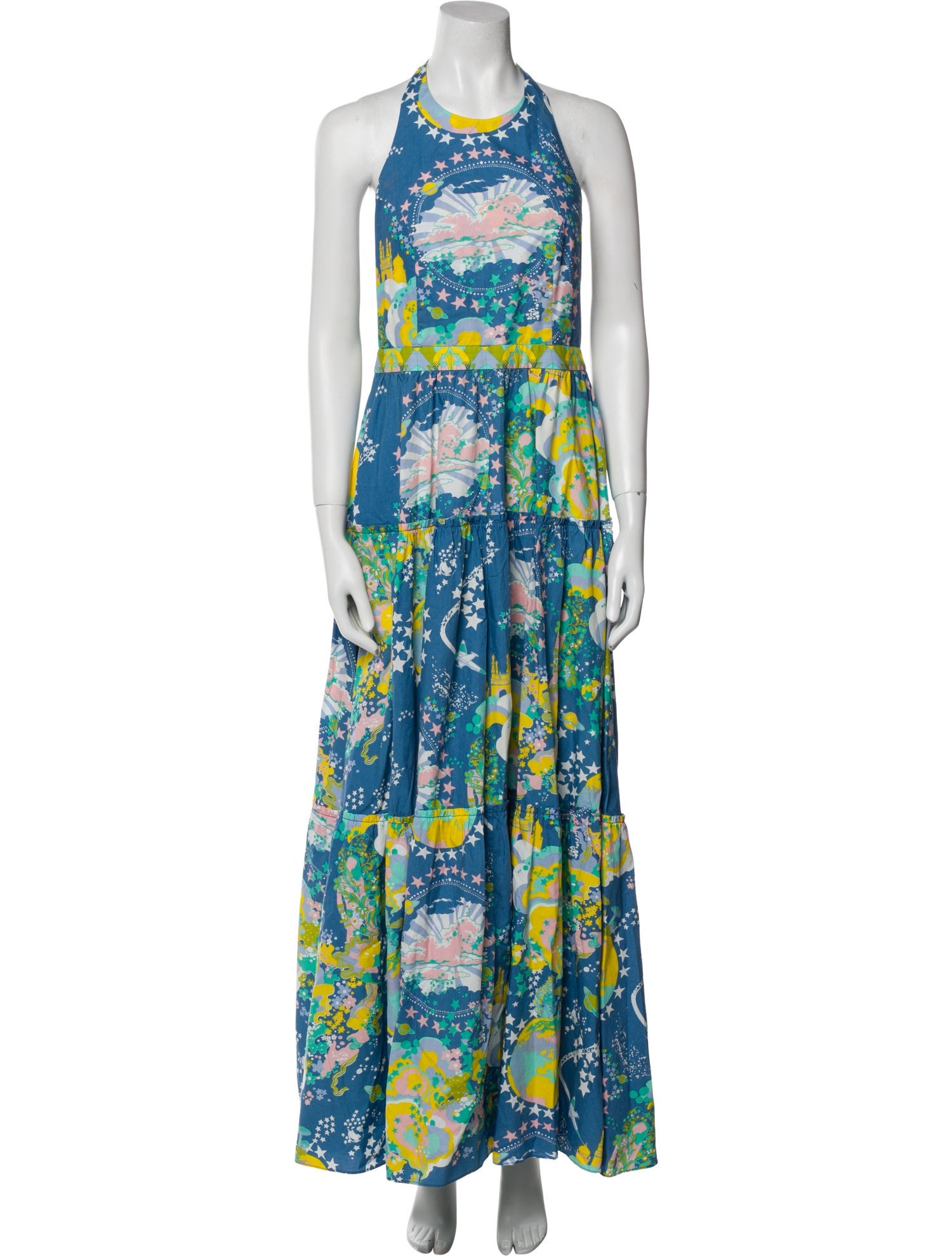 Emporio Sireneuse Printed Long Dress