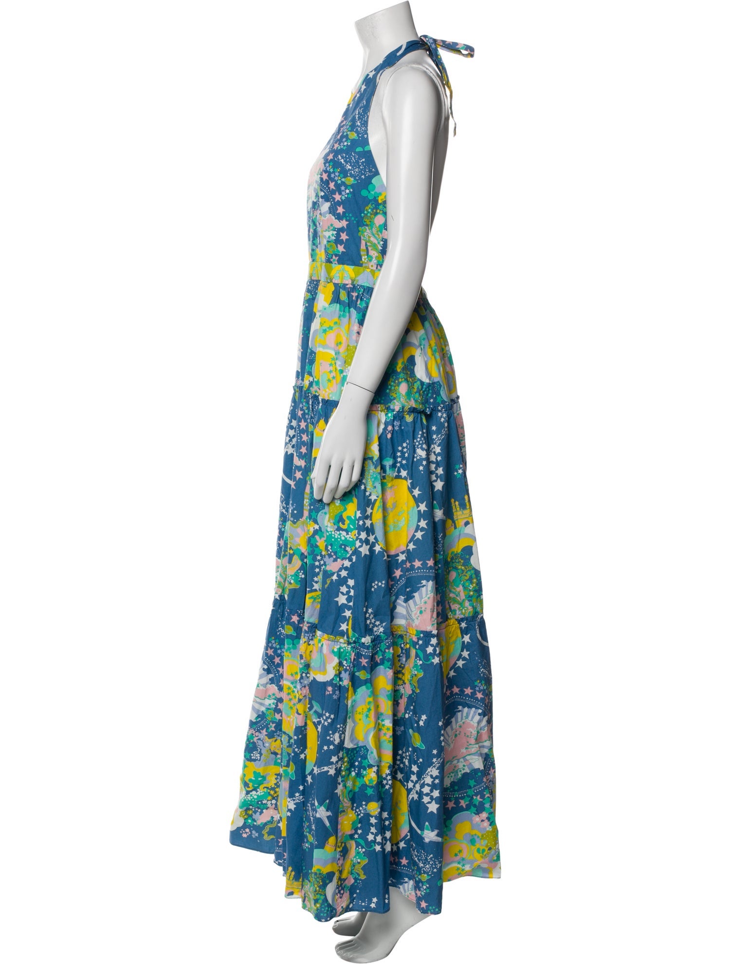 Emporio Sireneuse Printed Long Dress