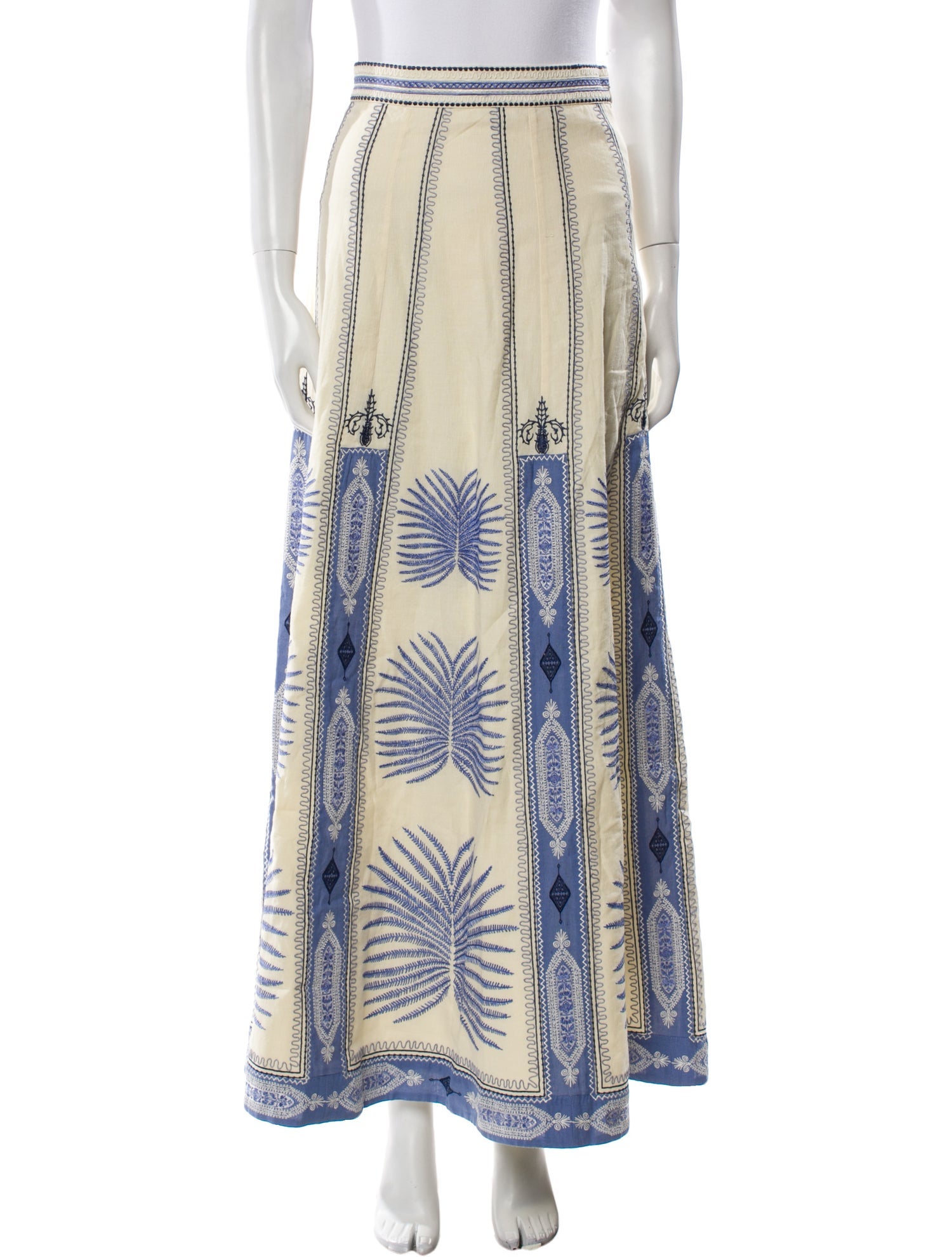 Emporio Sireneuse Linen Long Skirt