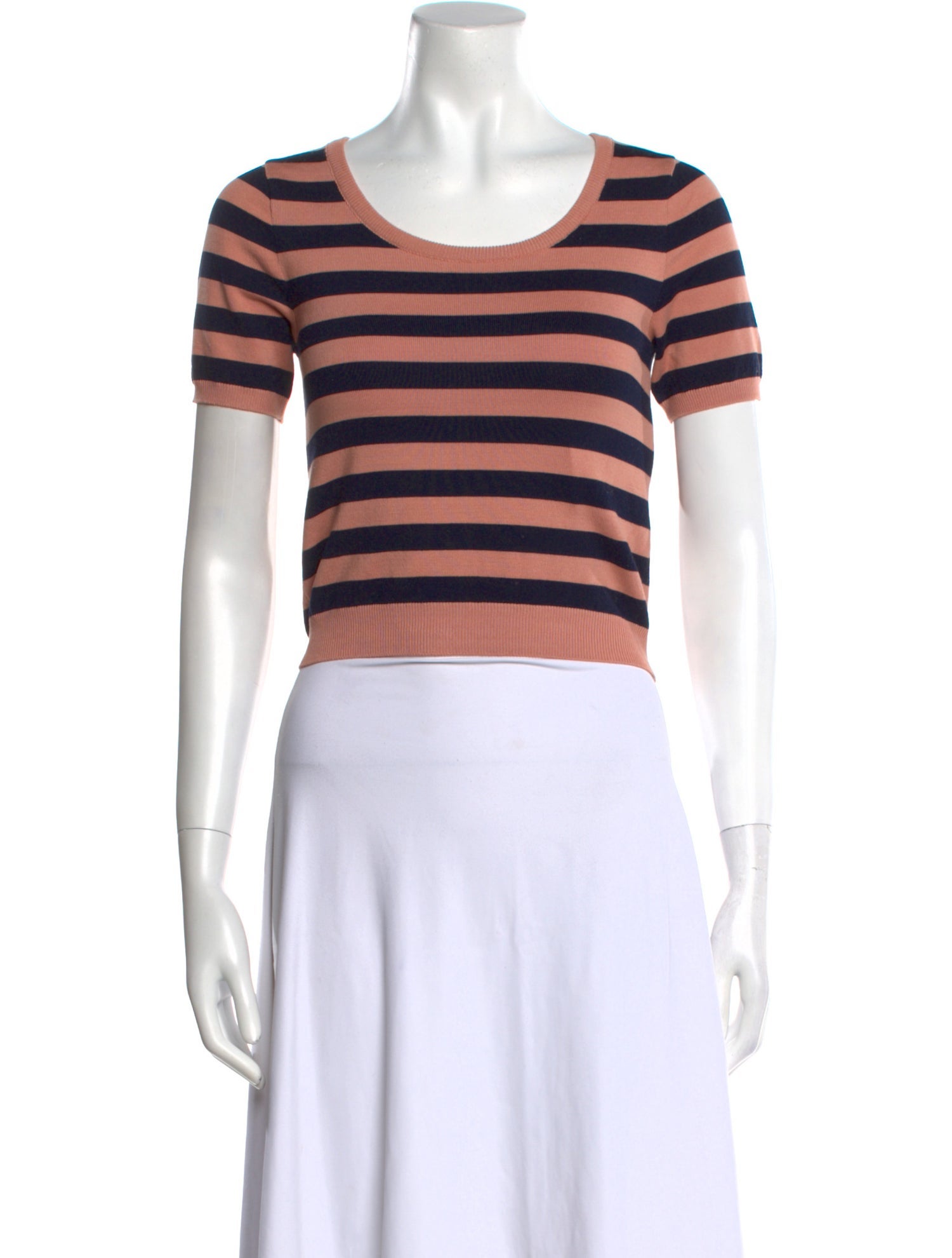 Emporio Sireneuse Striped Scoop Neck T-Shirt