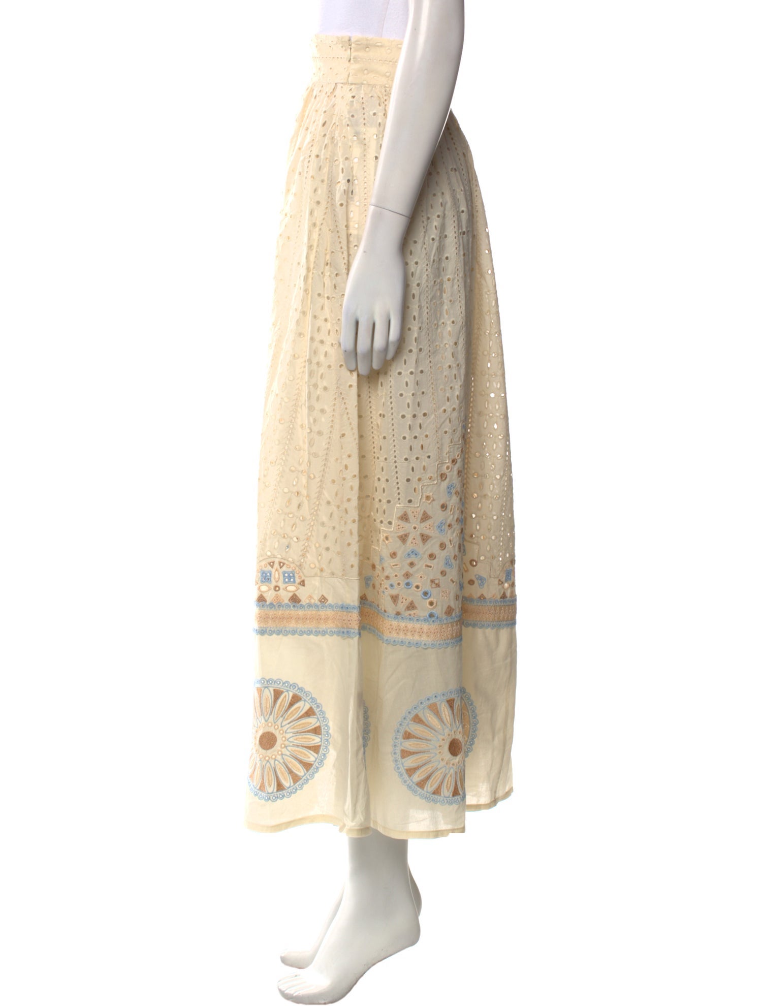 Emporio Sireneuse Paisley Print Midi Length Skirt w/ Tags