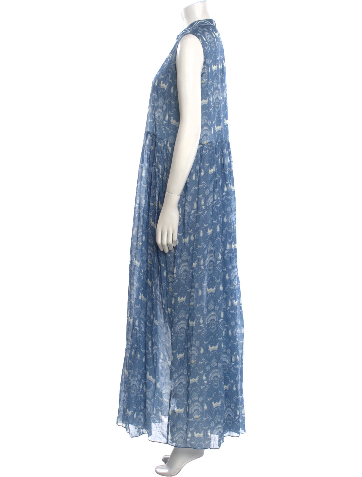 Emporio Sireneuse Tie-Dye Print Long Dress w/ Tags