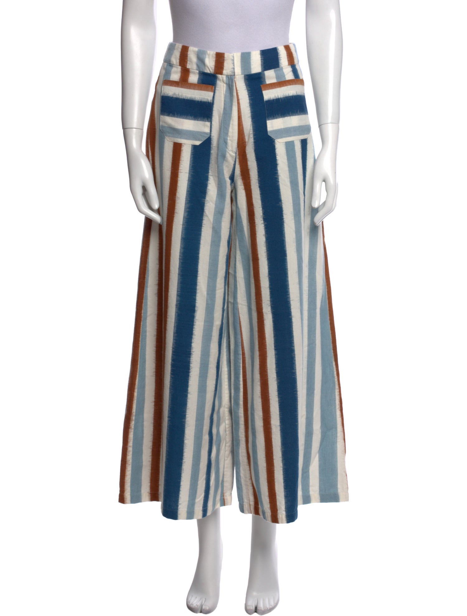 Emporio Sireneuse Striped Wide Leg Pants