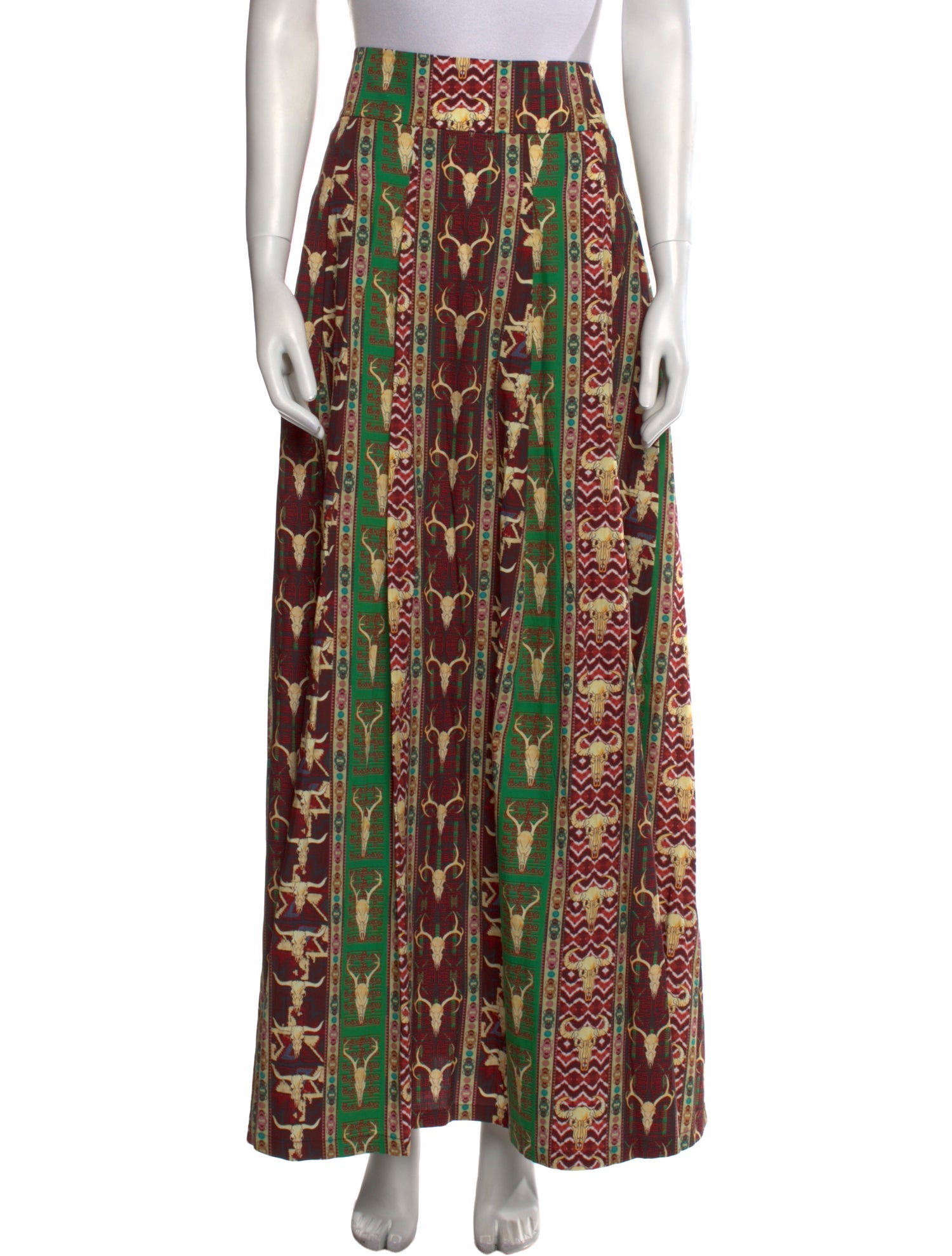 Emporio Sireneuse Printed Long Skirt