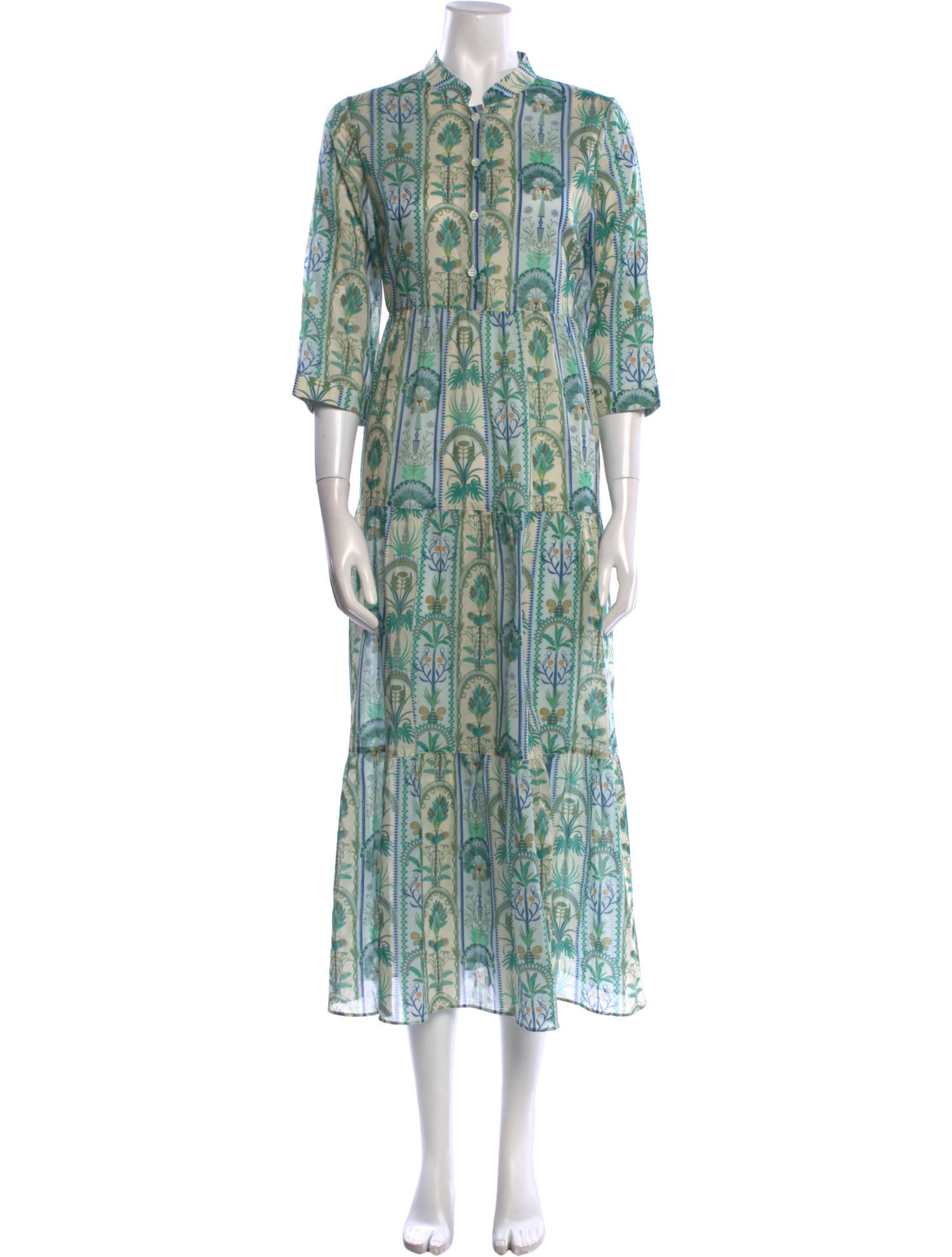 Emporio Sireneuse Paisley Print Long Dress