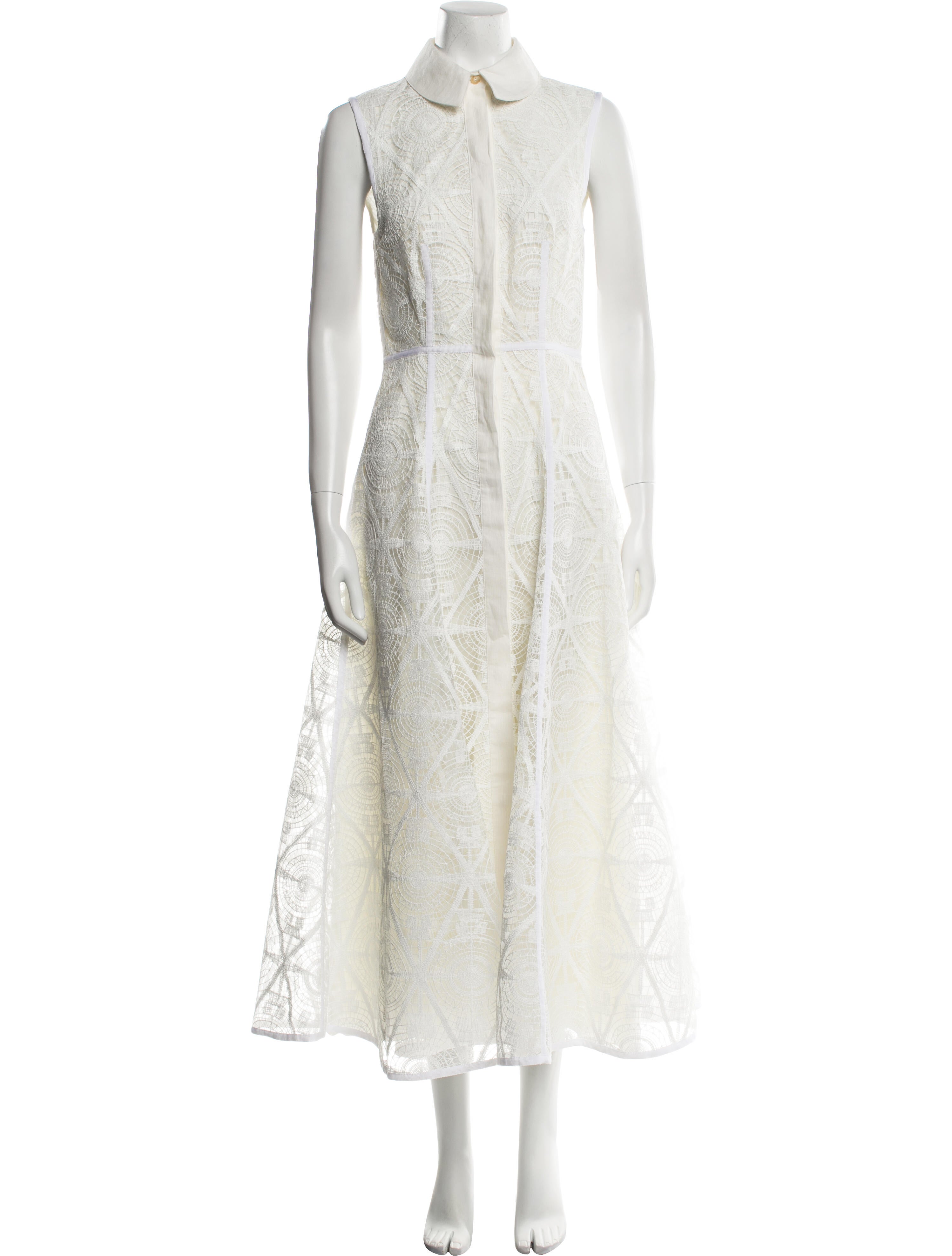 Emporio Sireneuse Lace Pattern Long Dress