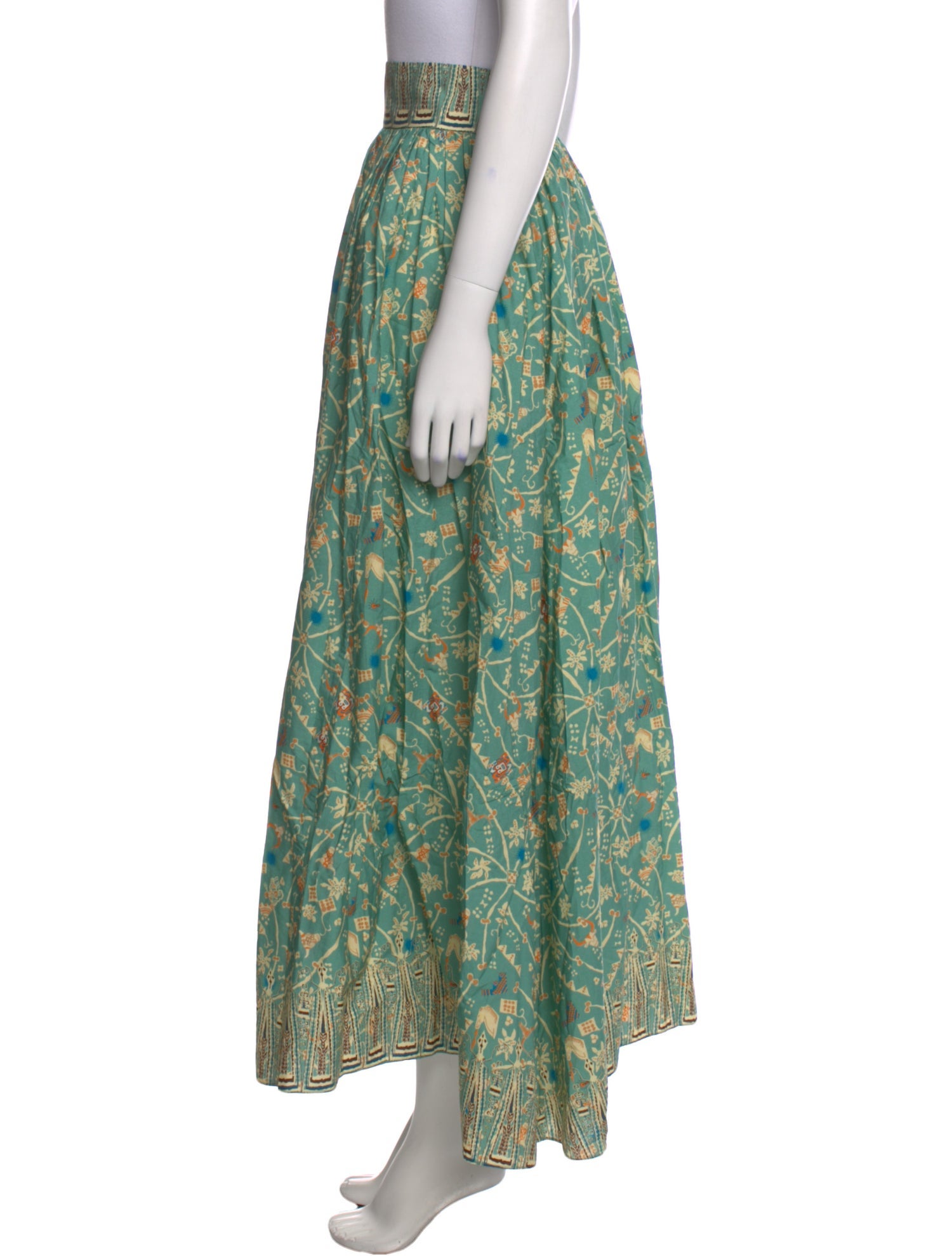 Emporio Sireneuse Printed Long Skirt