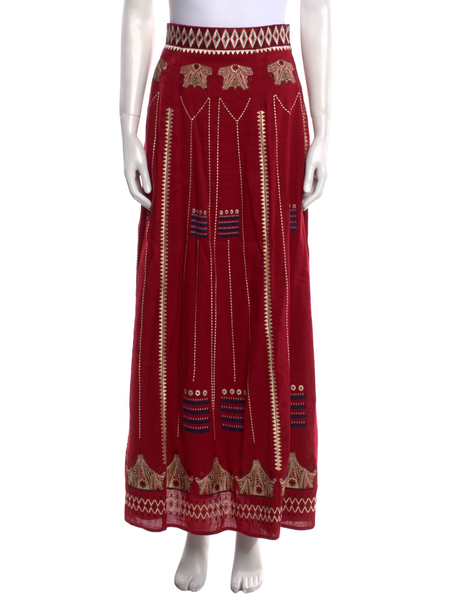 Emporio Sireneuse Linen Long Skirt