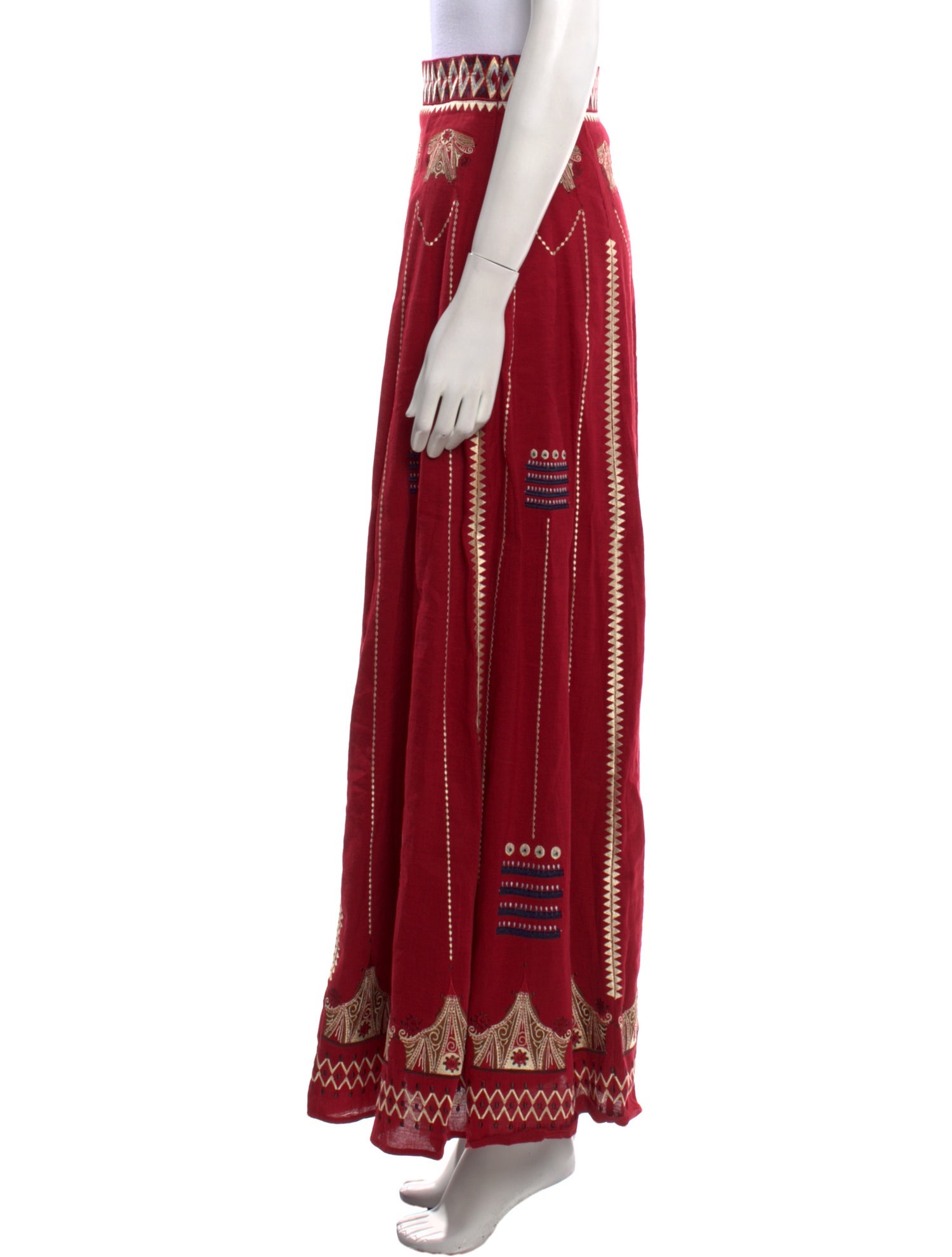 Emporio Sireneuse Linen Long Skirt