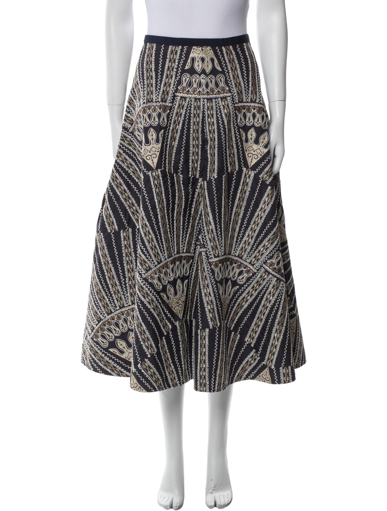 Emporio Sireneuse Printed Midi Length Skirt