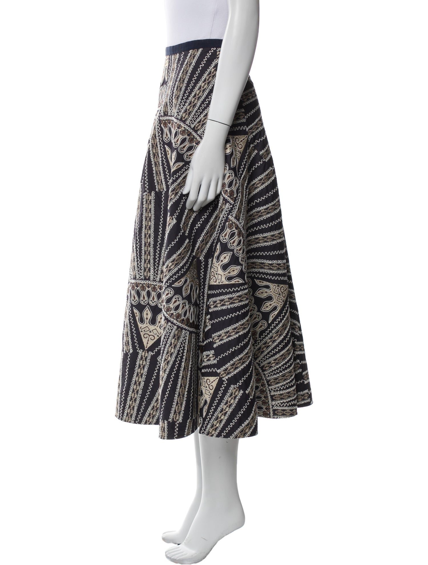 Emporio Sireneuse Printed Midi Length Skirt