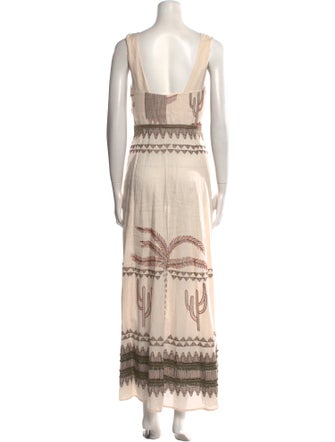 Emporio Sireneuse Printed Long Dress